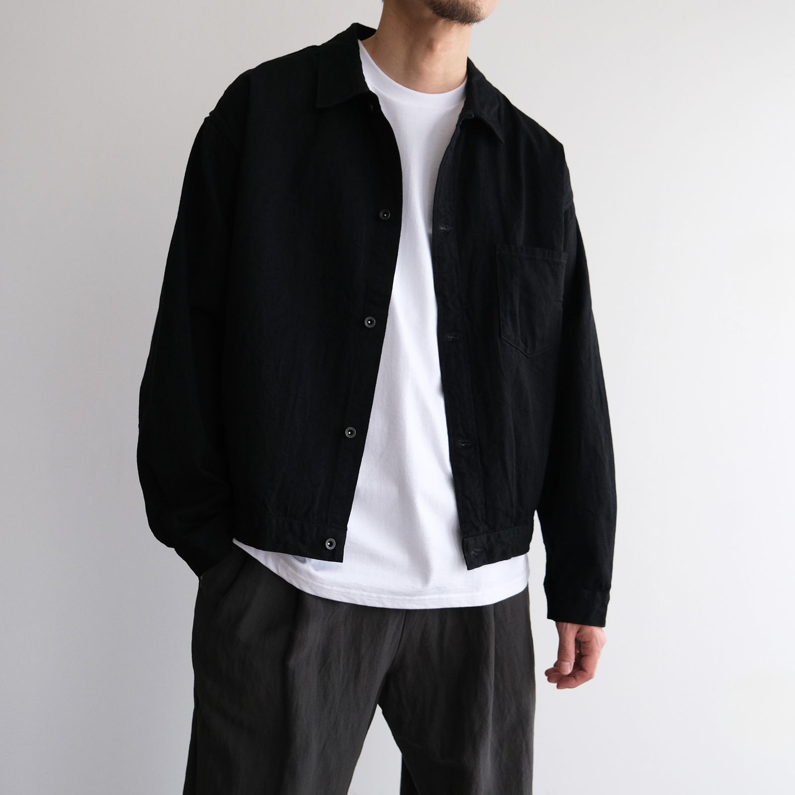 Black Twill Blouson -ブルゾン-（Black / ブラック）