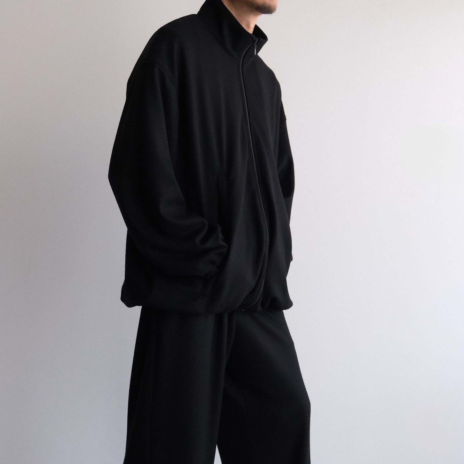 Wool Smooth Flannel Track Blouson -ブルゾン-（Black / ブラック）GU253-30220B