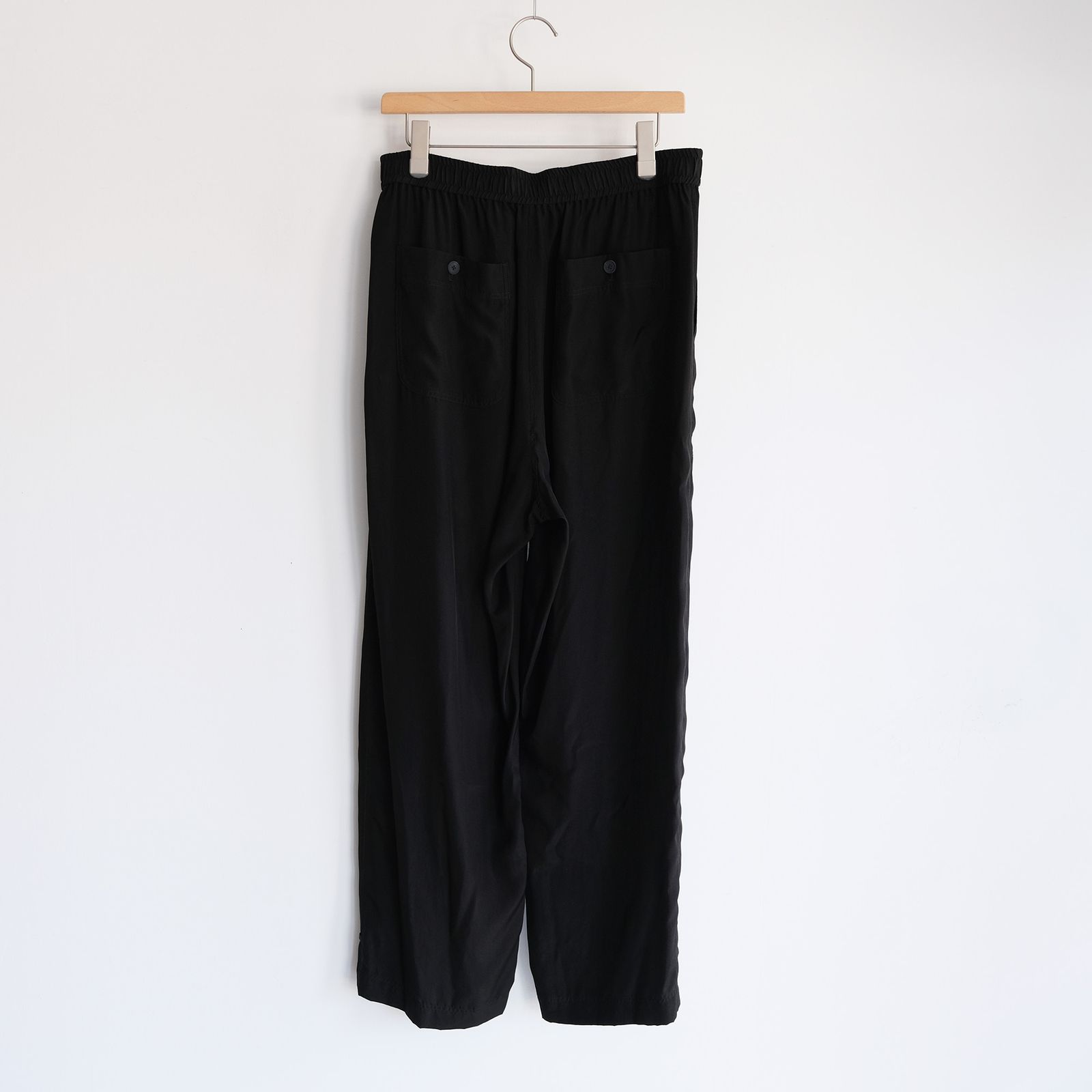 Fibril Silk Tafta Easy Baker Pants -パンツ-（Black / ブラック）