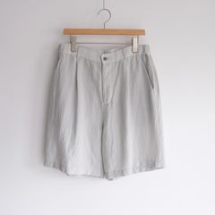 Cotton Linen Voile Loose Fit Shorts -パンツ-（Sax / サックス）