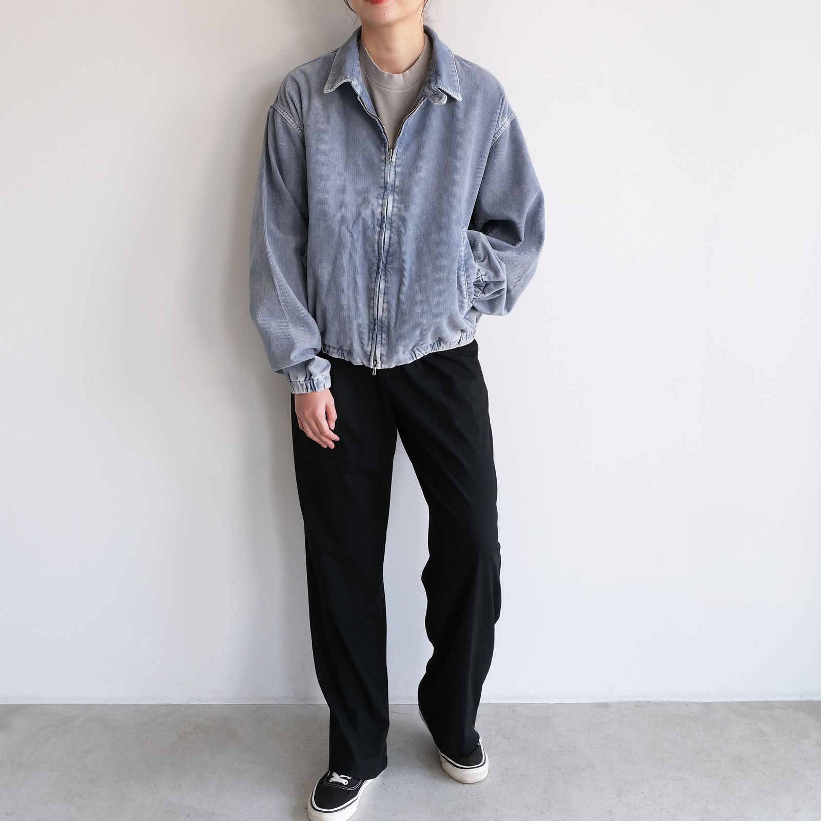 【限定価格セール！】 - URU Cotton -ブルゾン Blouson Up Zip - Corduroy Polyester ジャケット・アウター