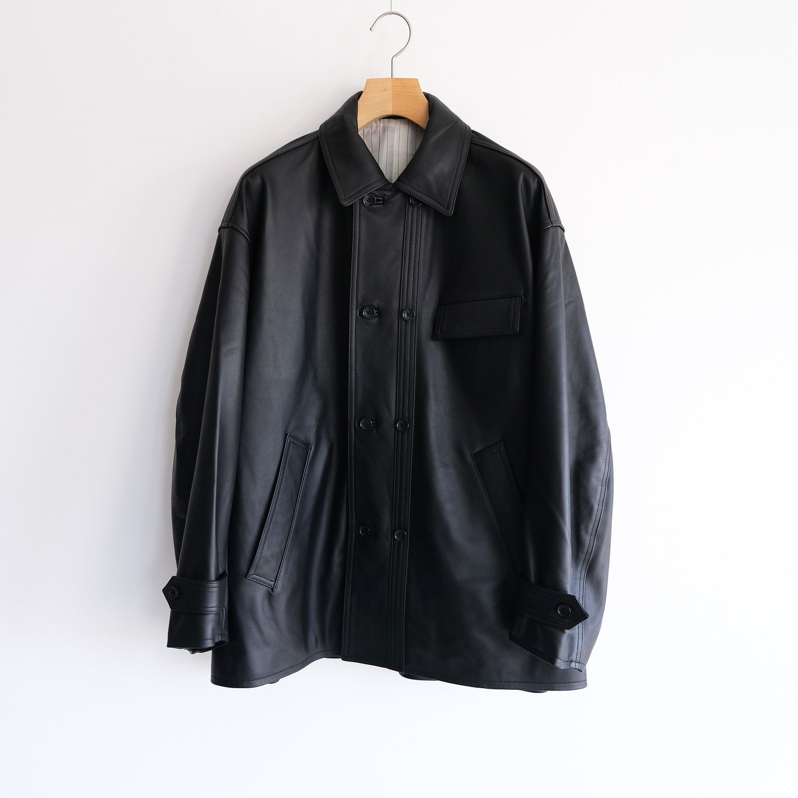 Sheep Leather Corbusier Jacket -ジャケット-（Black / ブラック）