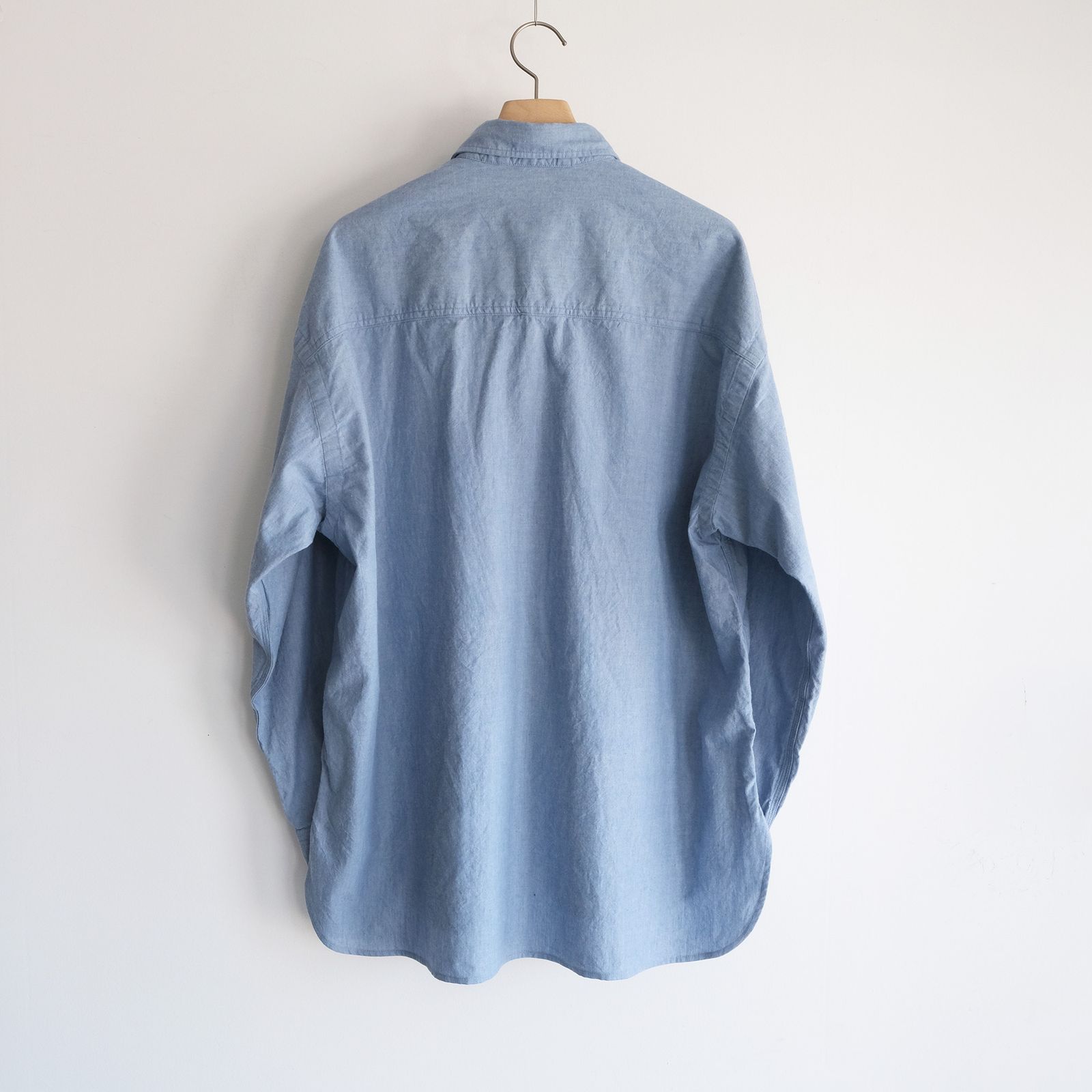 Cotton Chambray Work Shirt -シャツ-（Blue / ブルー）