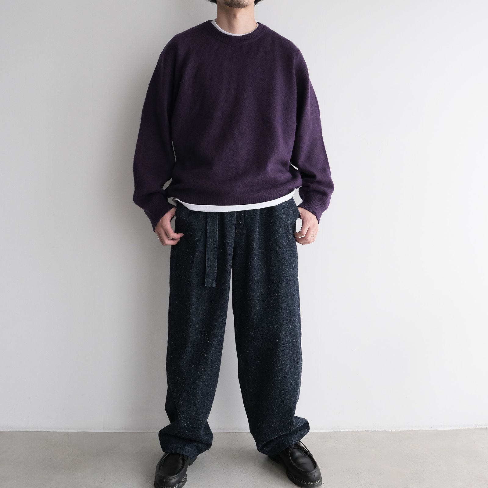 Crew Neck Knit -ニット-（Purple / パープル）
