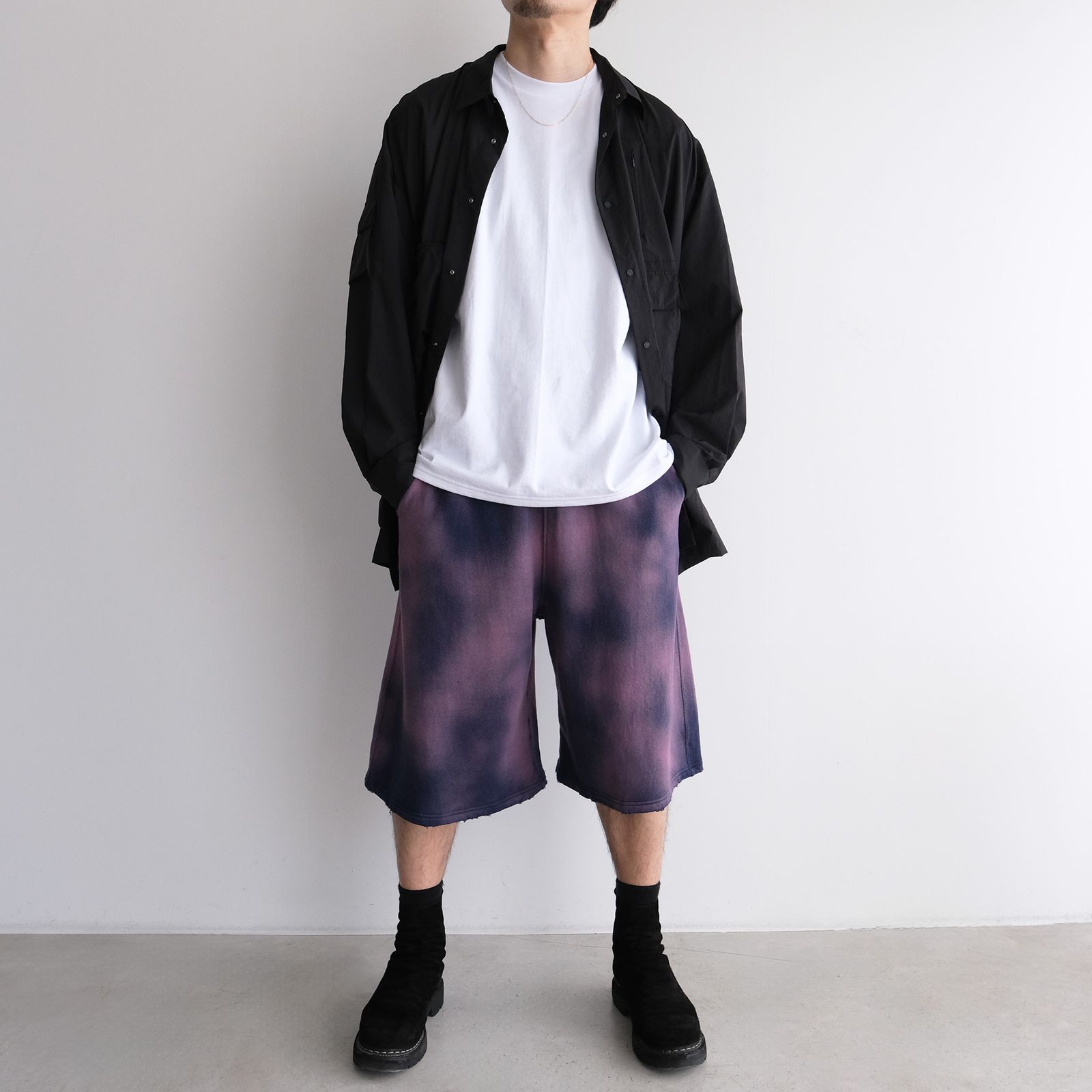 Pertex Utility Longline Shirt -シャツ-（Black / ブラック）