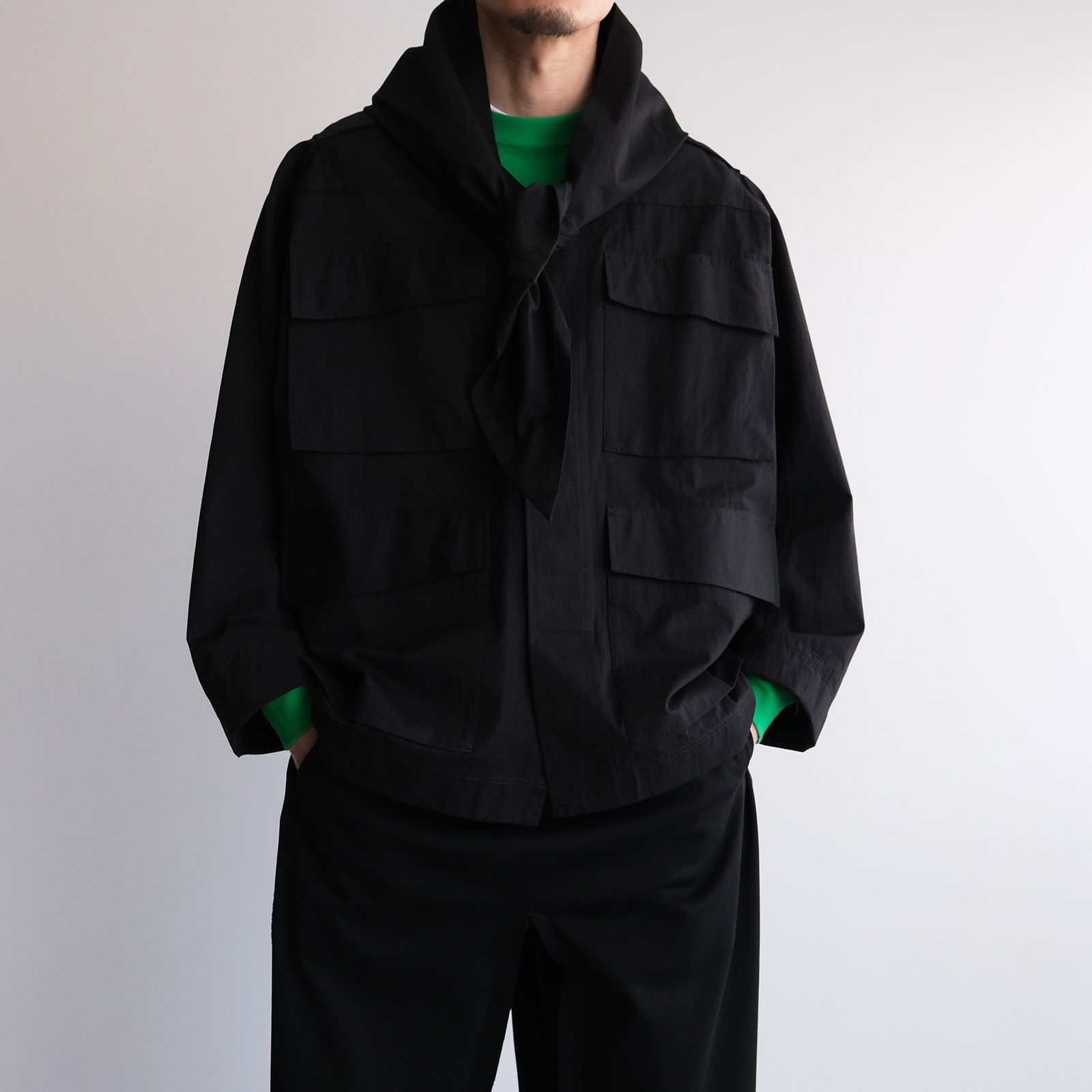 Haori Miritary：Jacket -ジャケット-（Black / ブラック）