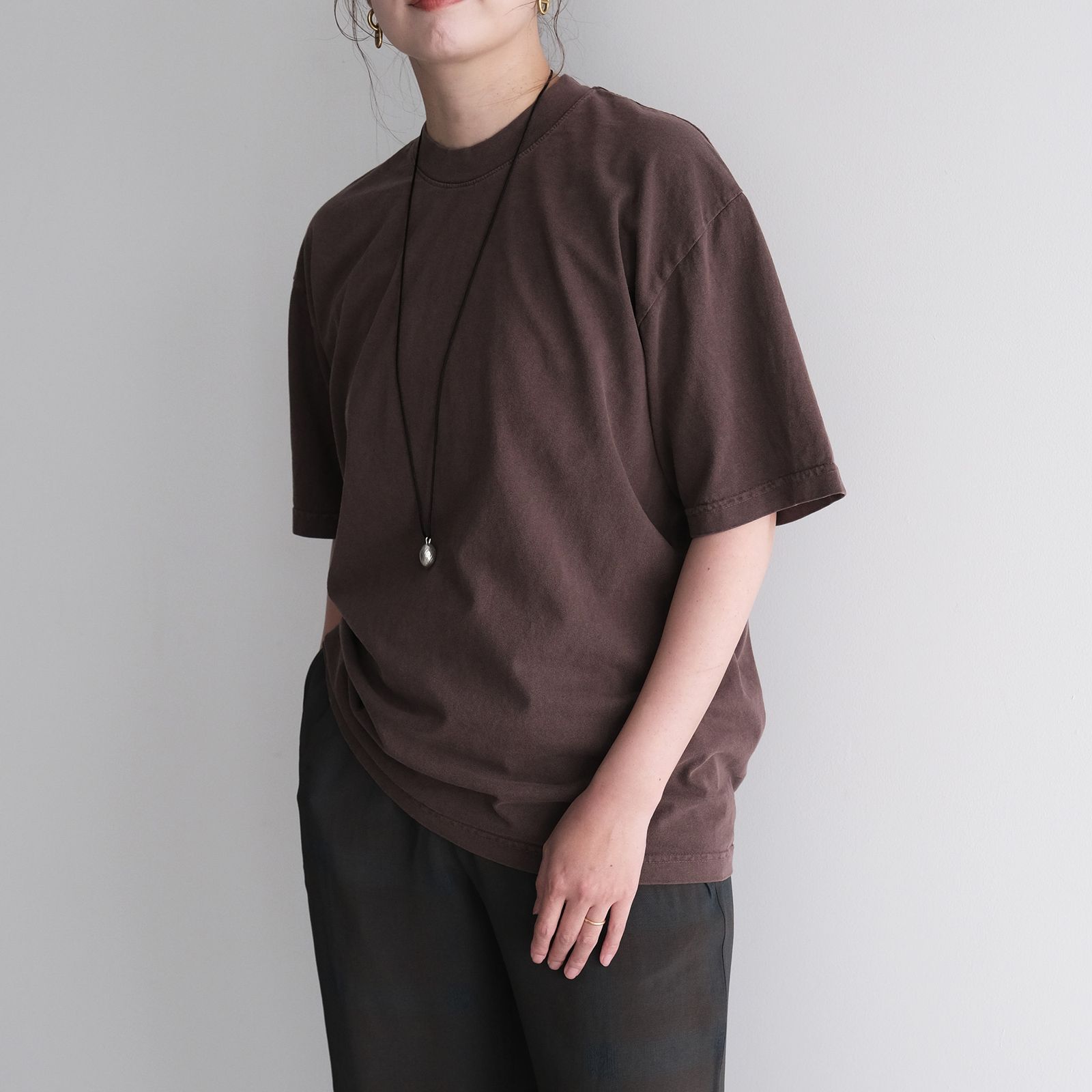 MINE Duct Tape T-Shirt / White Label STACK STORE 10th Anniversary Limited Color -Tシャツ-（PD Brown / ピグメントダイ ブラウン）