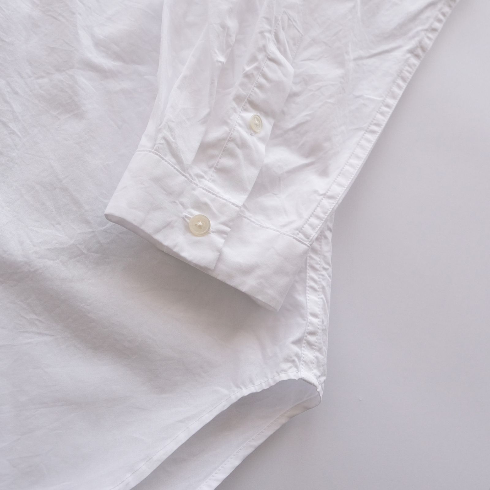 ATON - Suvin Broad Washed Shirt -シャツ-（White / ホワイト