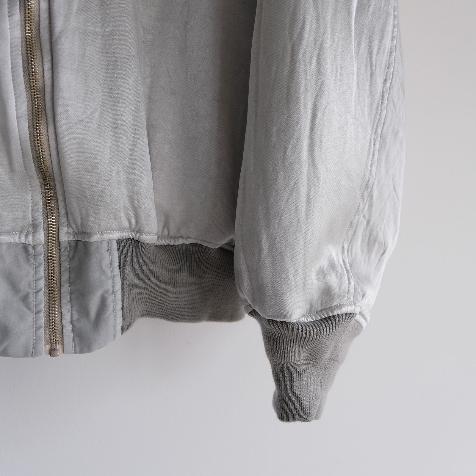 Hand-Dyed Bomber Jacket -ジャケット-（Gray / グレー）