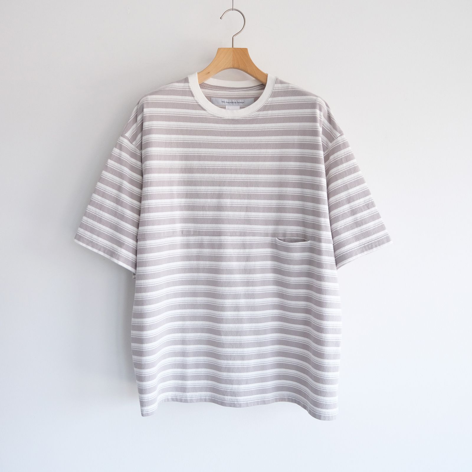 Yururi Tee 1/2 Border -Tシャツ-（L.Gray Border / L.グレーボーダー）