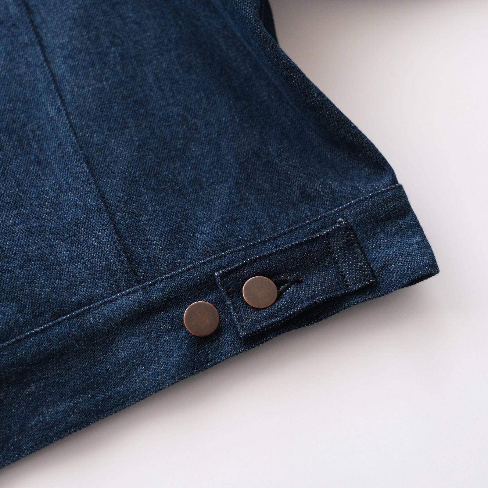 "1"Zip:Denim Jacket - ジャケット（D.Blue / ダークブルー）