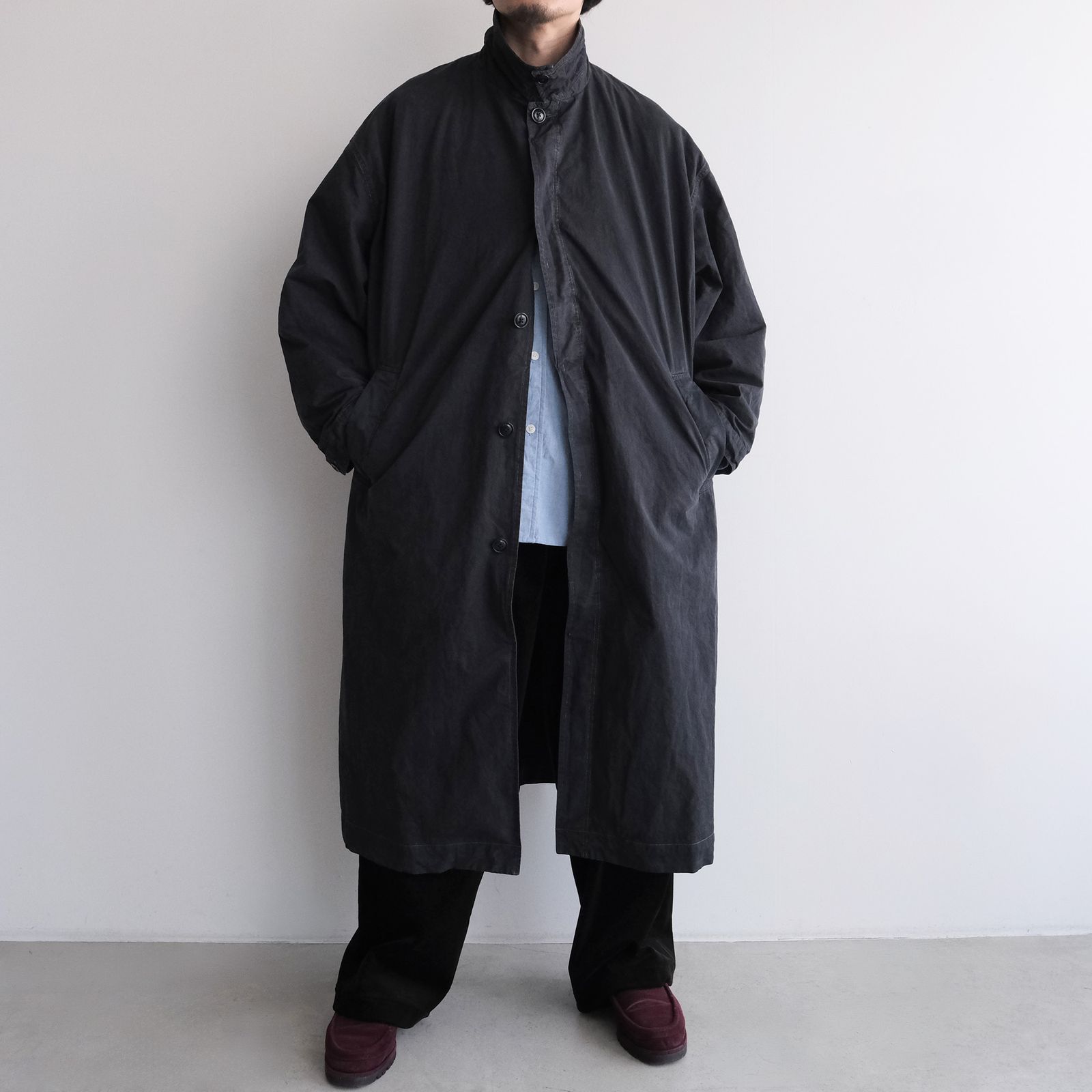 Long Over Coat -コート-（Dark Navy / ダークネイビー）