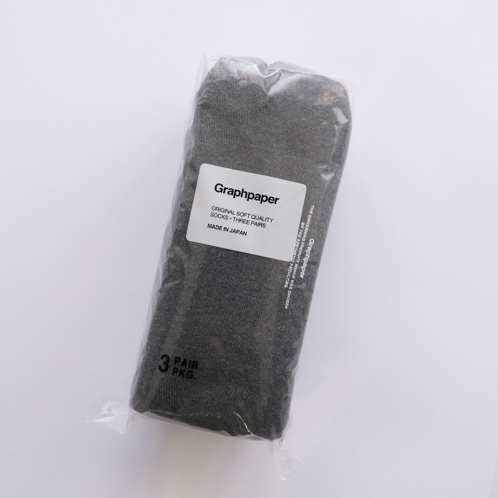 Graphpaper Tabi 3-Pack Socks -ソックス-（Gray / グレー）