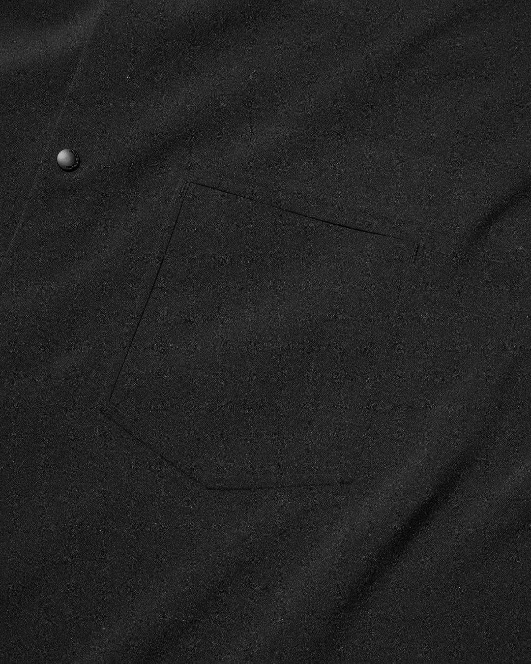 DESCENTE for Graphpaper L/S Oversized Regular Collar Shirt -シャツ-（Black / ブラック）DU263-5001