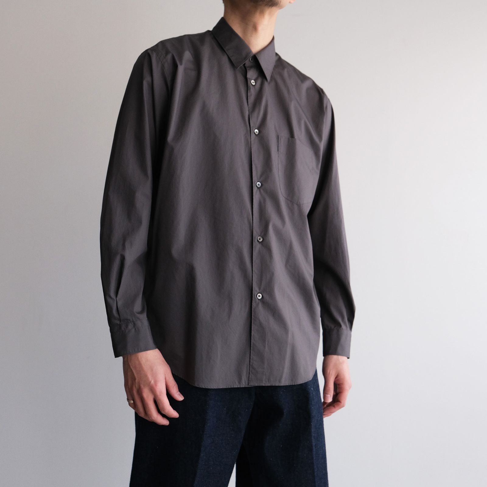 Broad Regular Collar Shirt -シャツ-（C.Gray / C.グレー）GM261-50005B