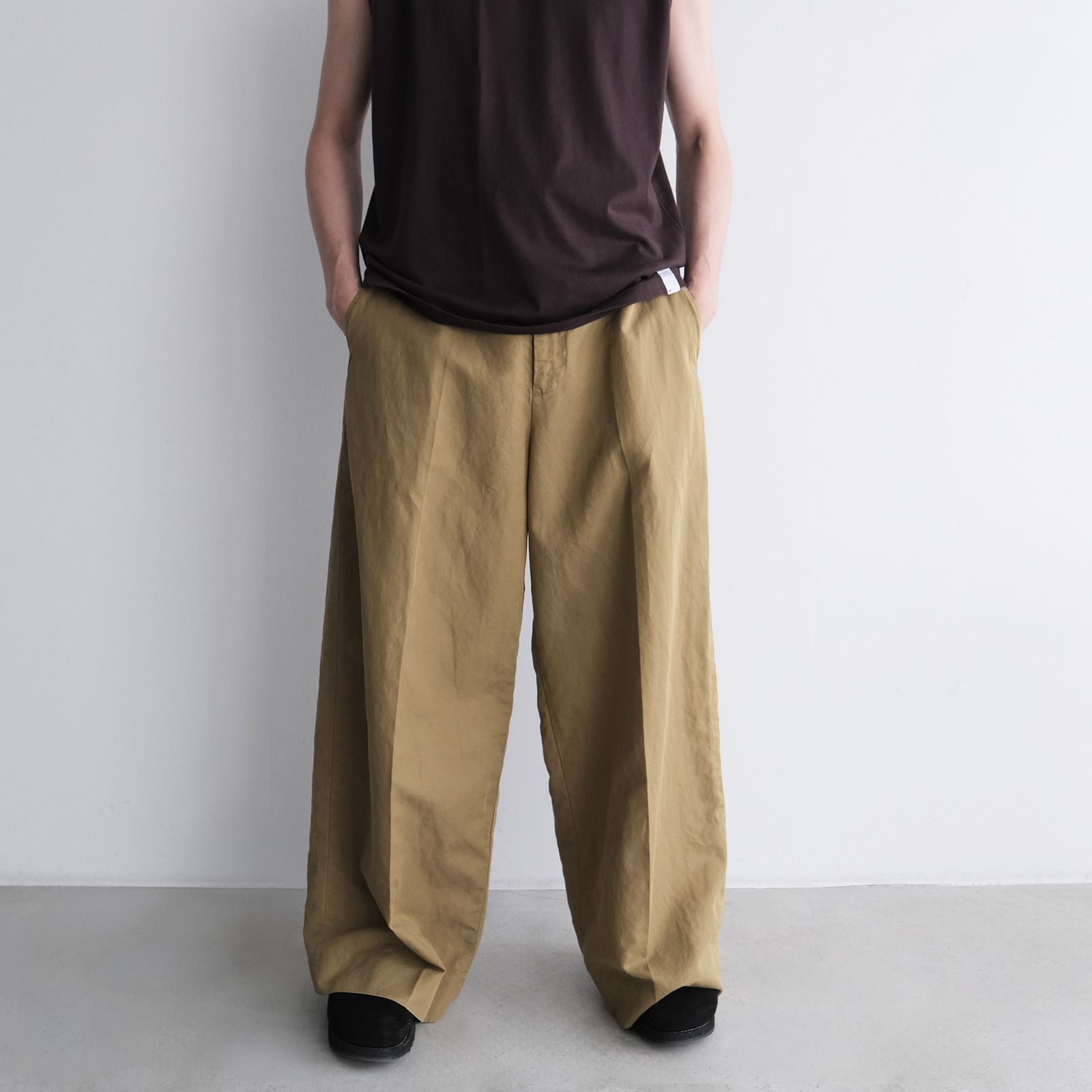 Cotton Washer Chino Pants -パンツ-（Beige / ベージュ）