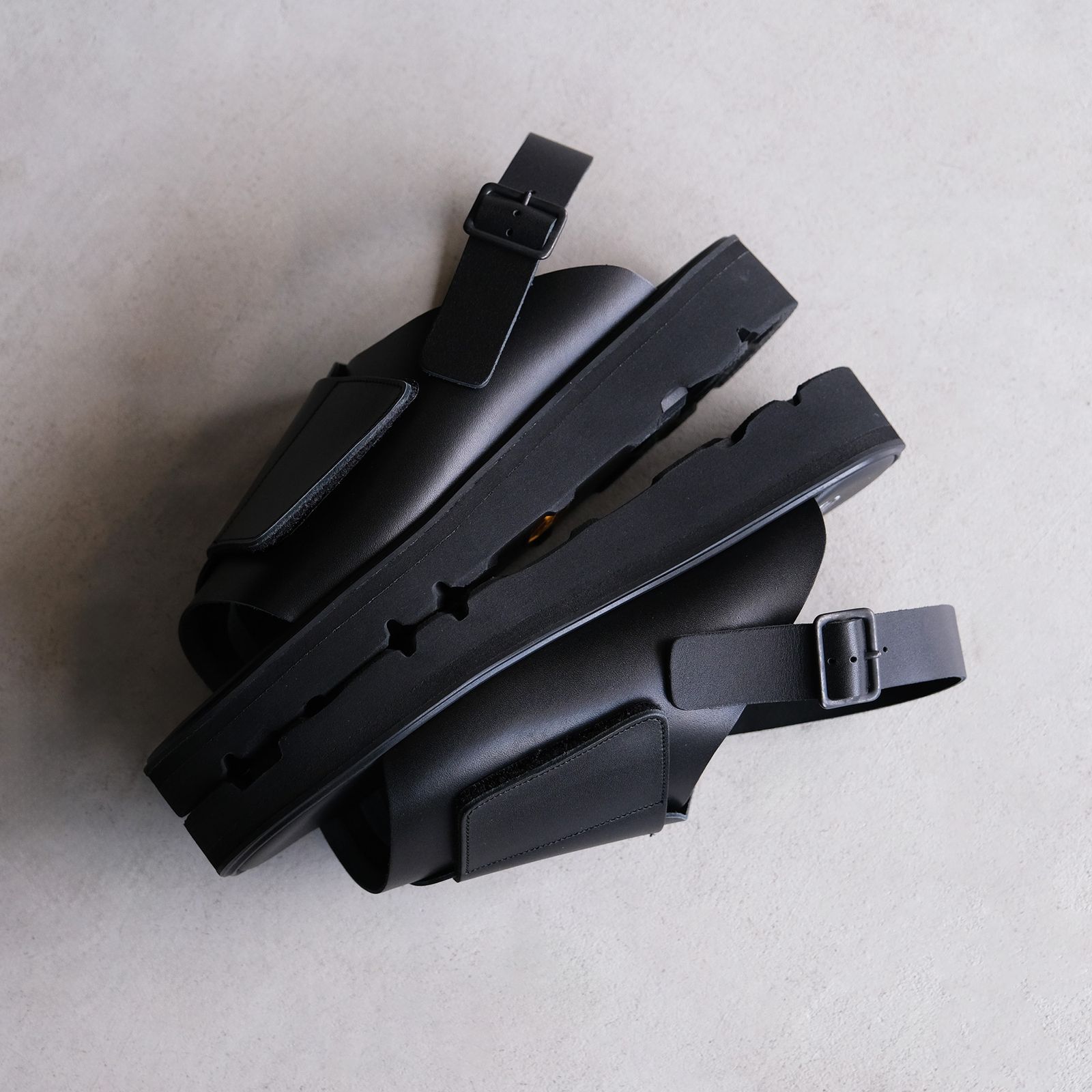 foot the coacher for GP Velcro Sandal -サンダル-（Black / ブラック）