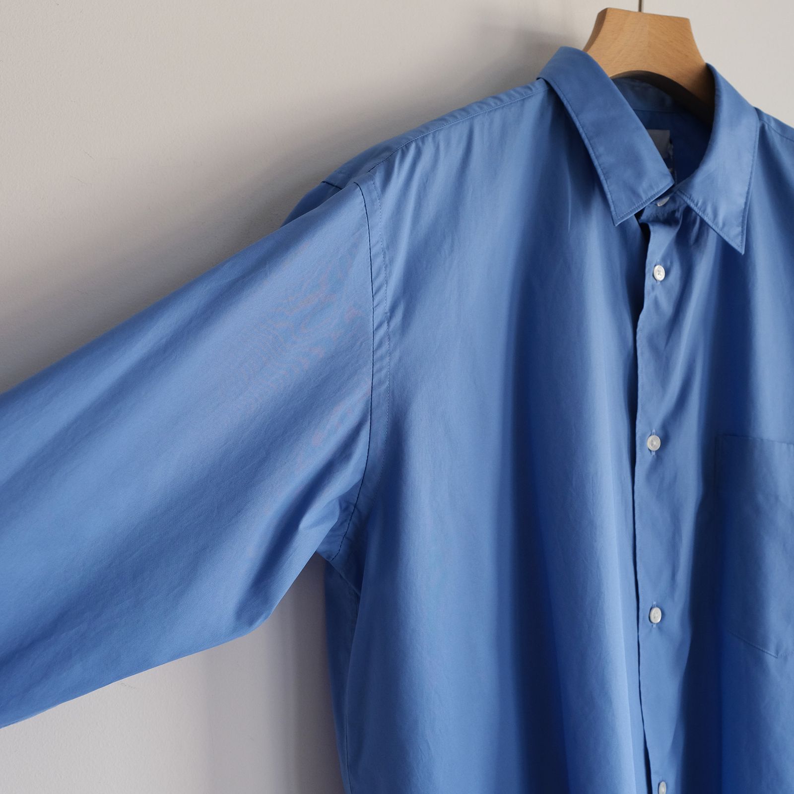 Broad Regular Collar Shirt -シャツ-（Blue / ブルー）GM261-50005B