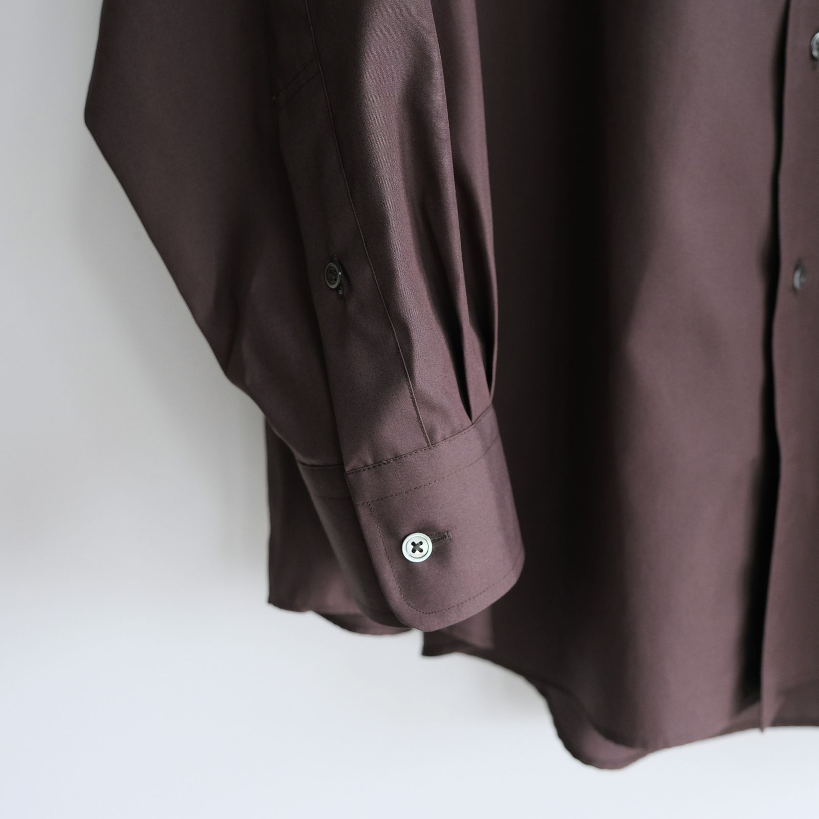 Easy Care Poplin L/S Oversized B.D Shirt -シャツ-（Brown / ブラウン）GM263-50620