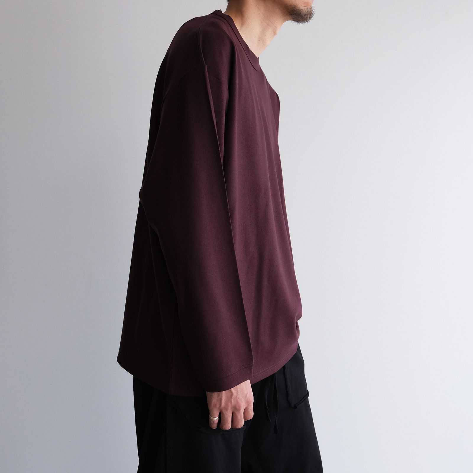 Merino Qualitee -Tシャツ-（Burgundy / バーガンディ）