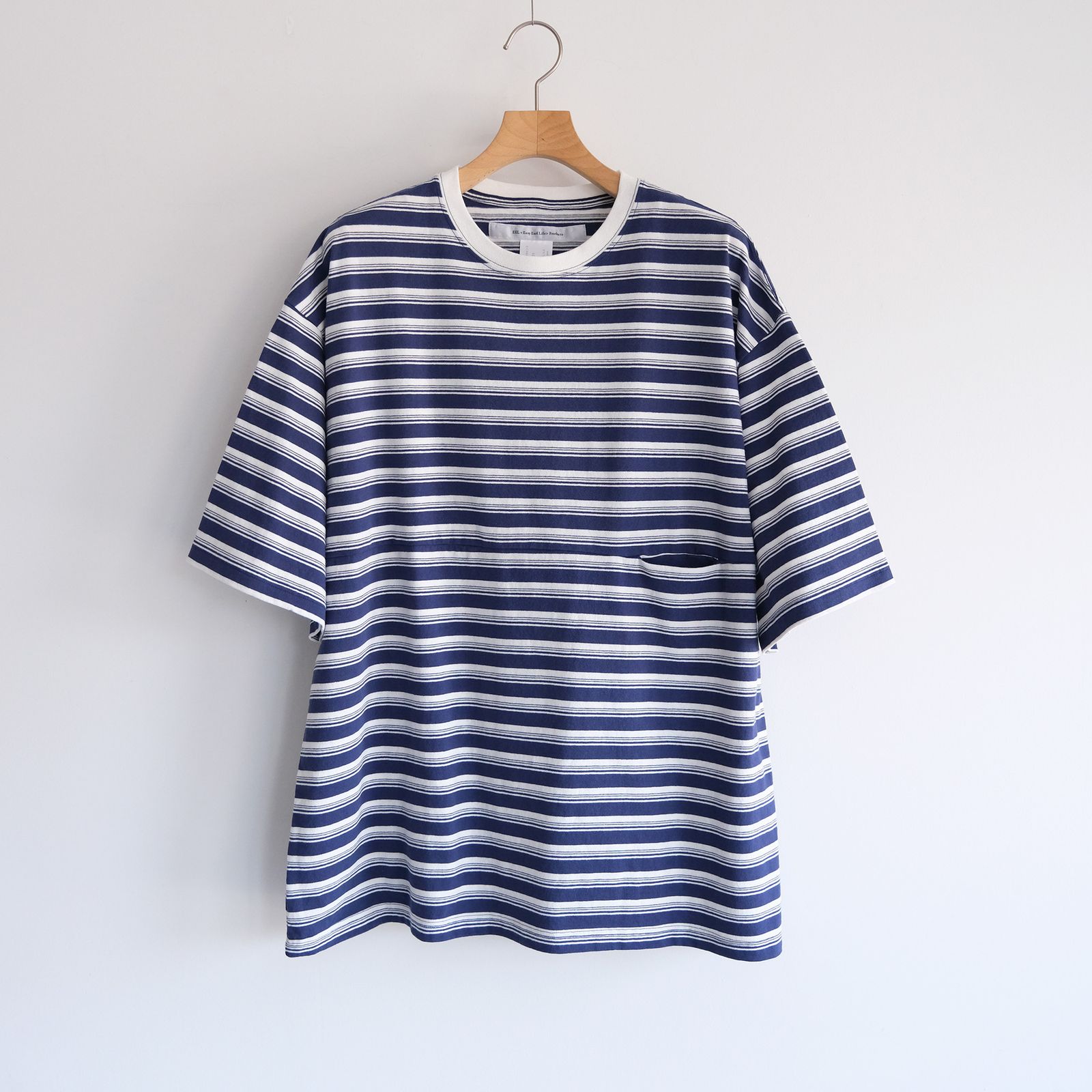 Yururi Tee 1/2 Border -Tシャツ-（Blue Border / ブルーボーダー）