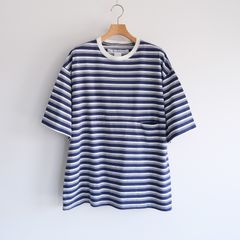 Yururi Tee 1/2 Border -Tシャツ-（Blue Border / ブルーボーダー）