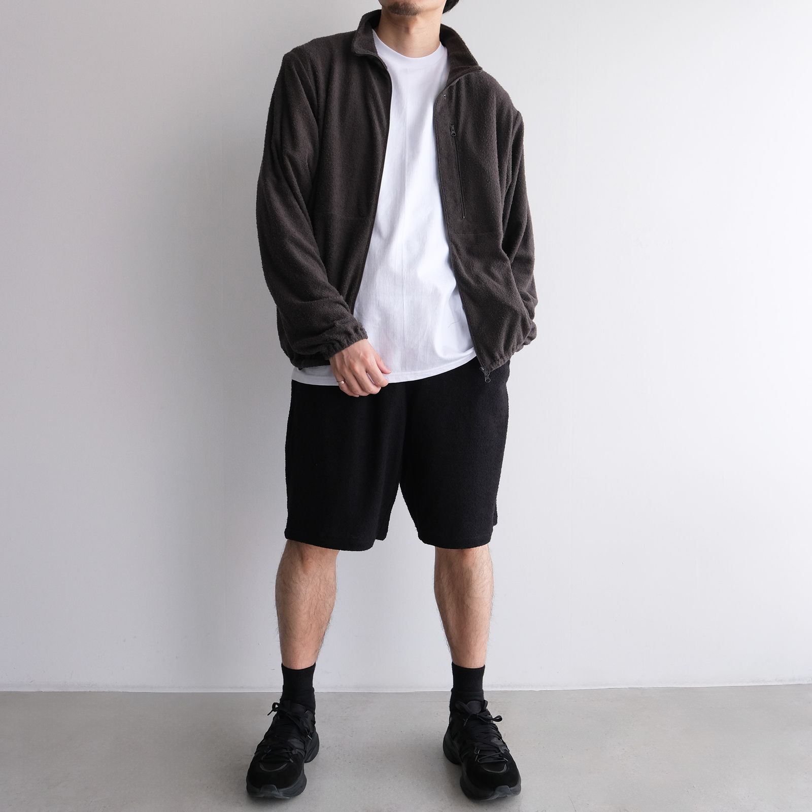 "towel Cloth Shorts Pants" -ショーツ-（Black / ブラック）