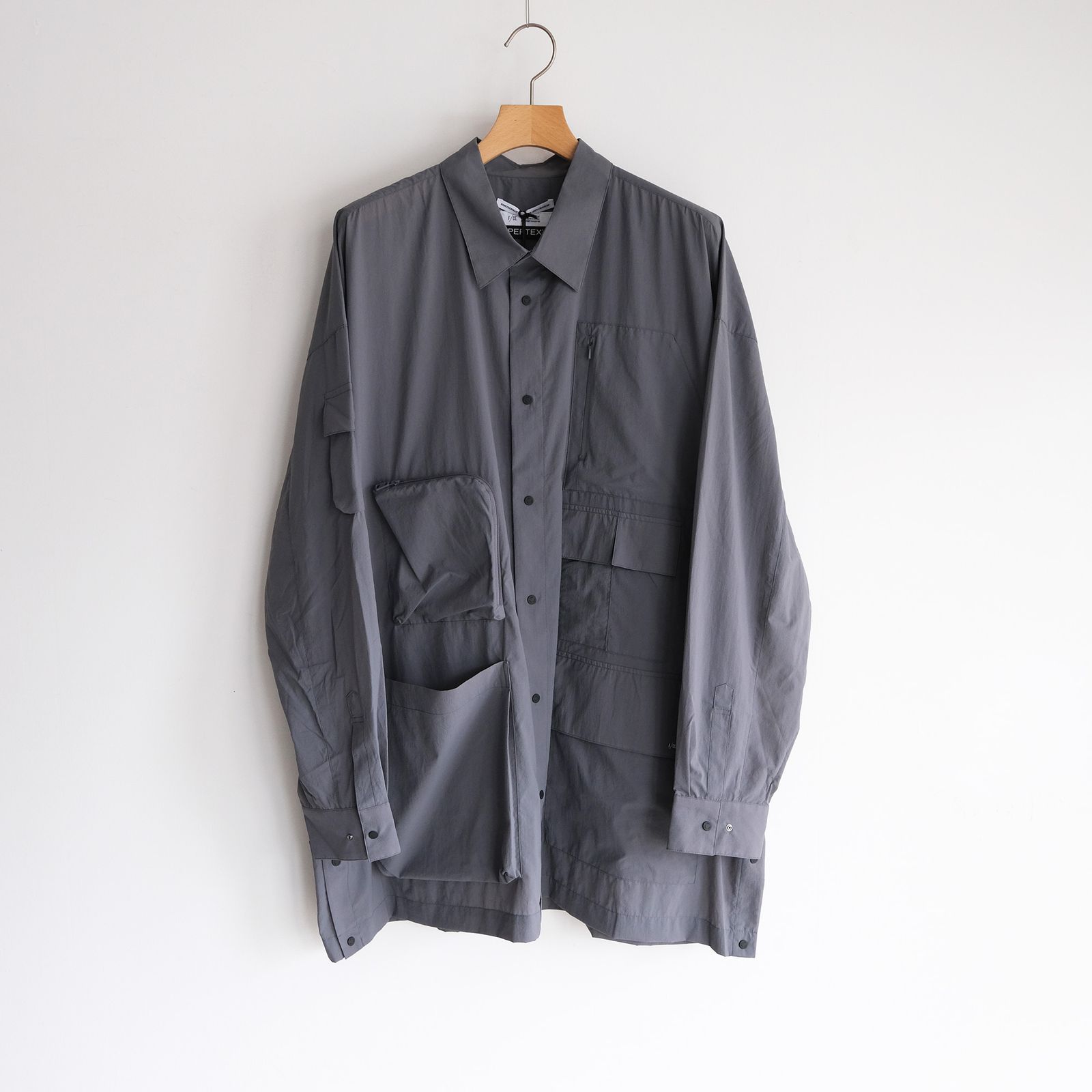Pertex Utility Longline Shirt -シャツ-（Gray / グレー）