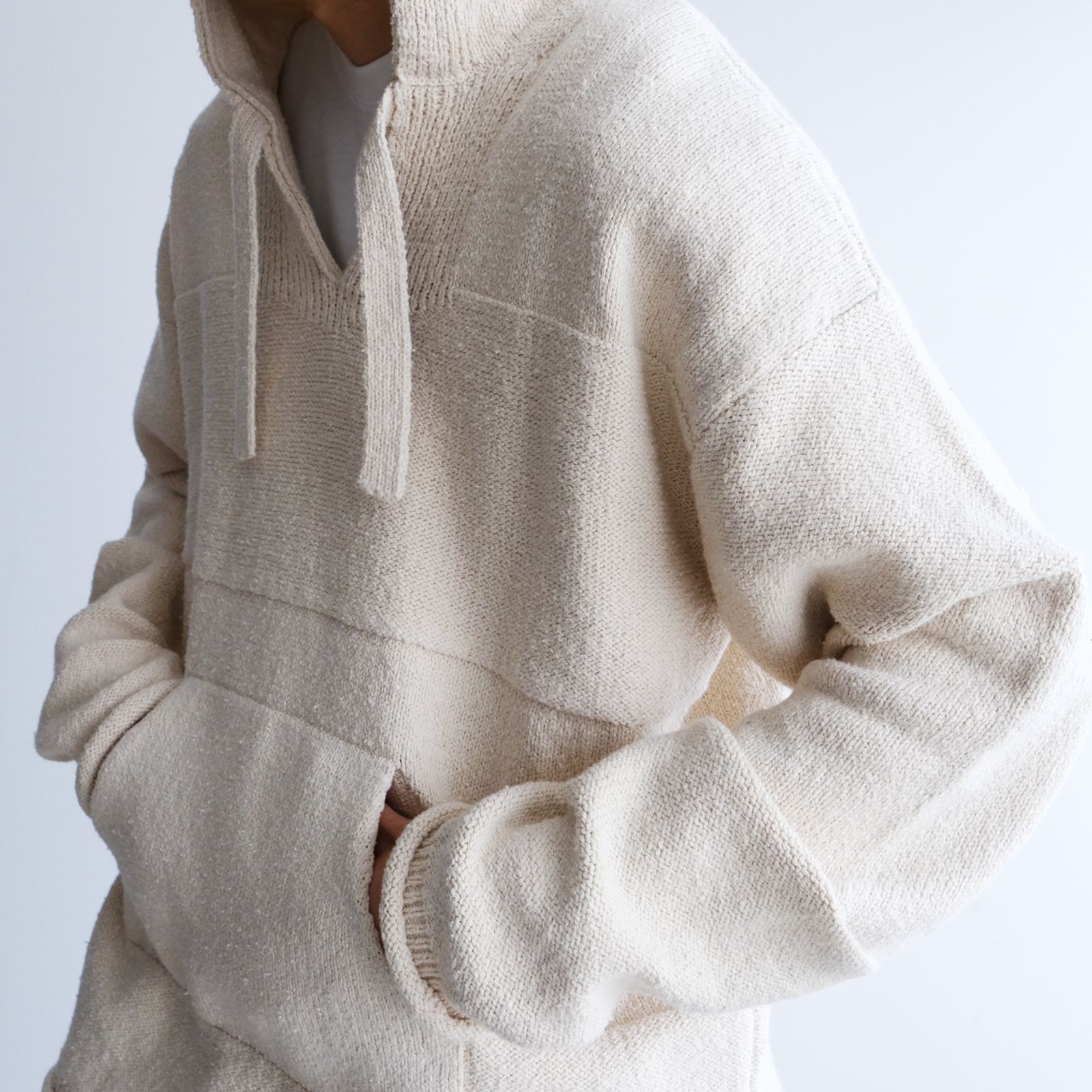 Mexican Knit Hoodie -ニット-（Natural / ナチュラル）