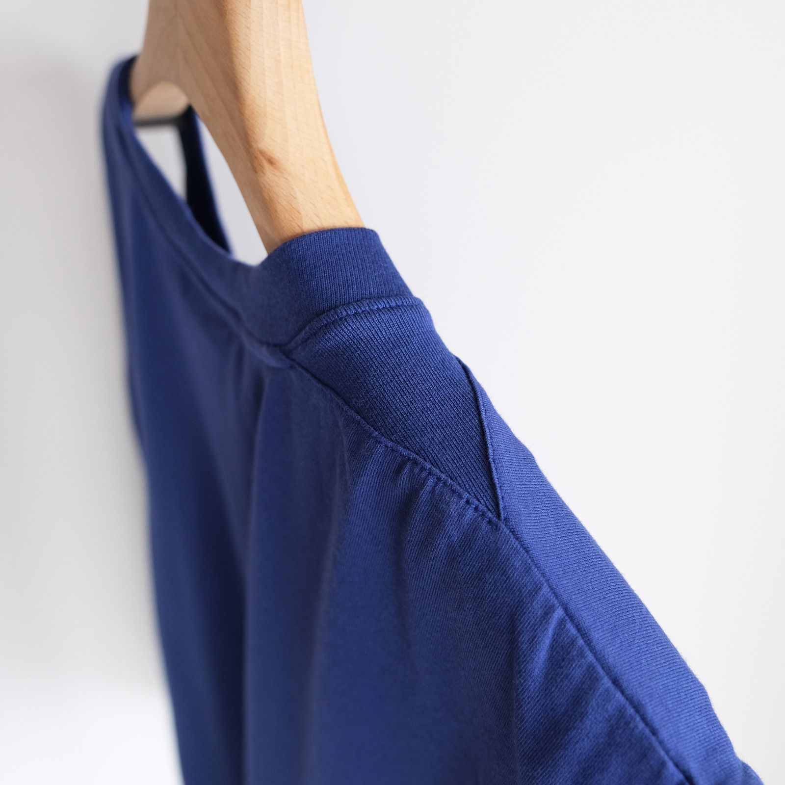 Giza Cotton No Sleeve T-Shirt -ノースリーブ-（Blue / ブルー）