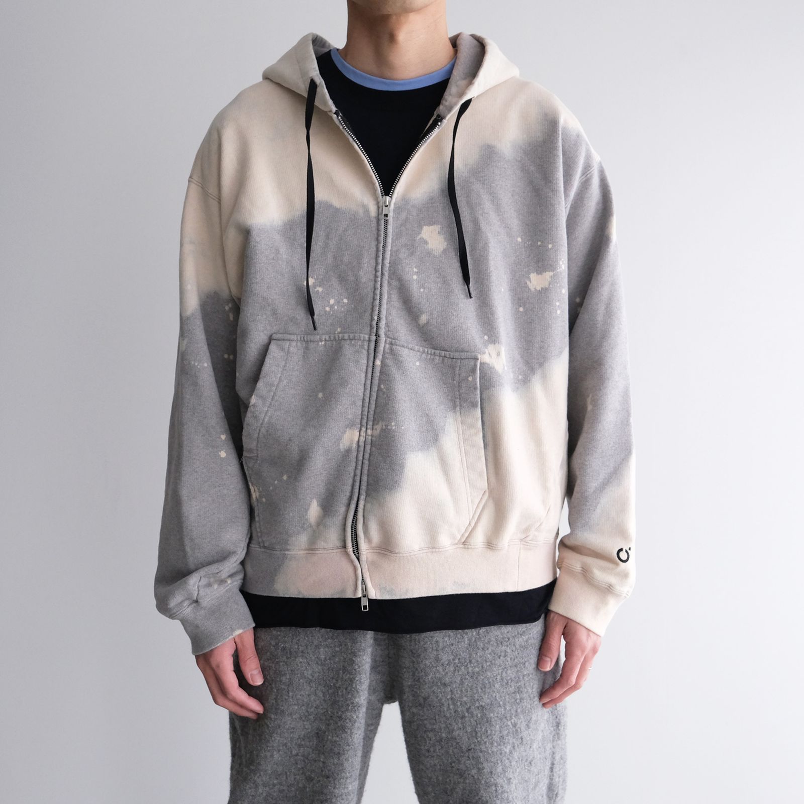 Hand Dye Twist Parka -パーカー-（Gray / グレー）