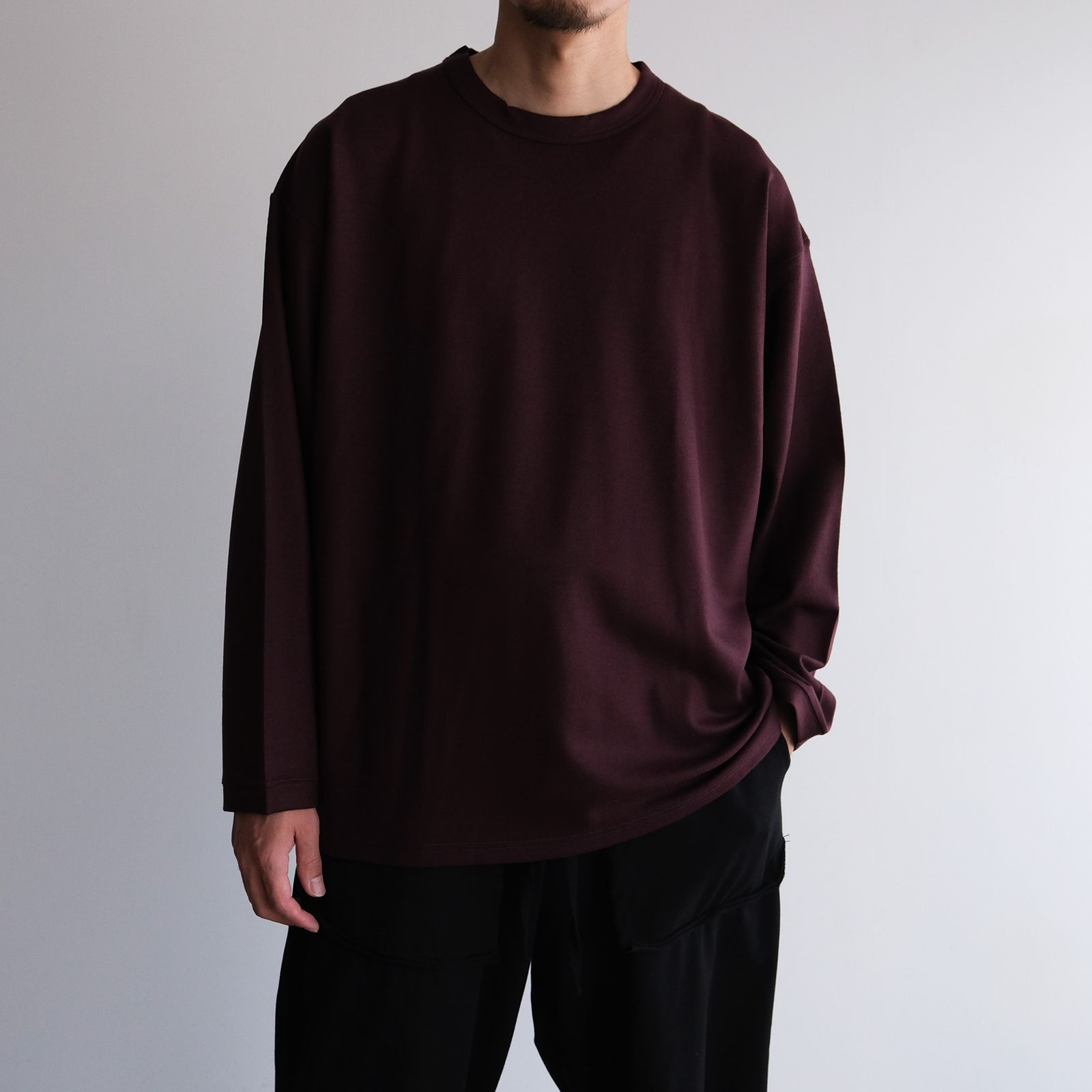 Merino Qualitee -Tシャツ-（Burgundy / バーガンディ）