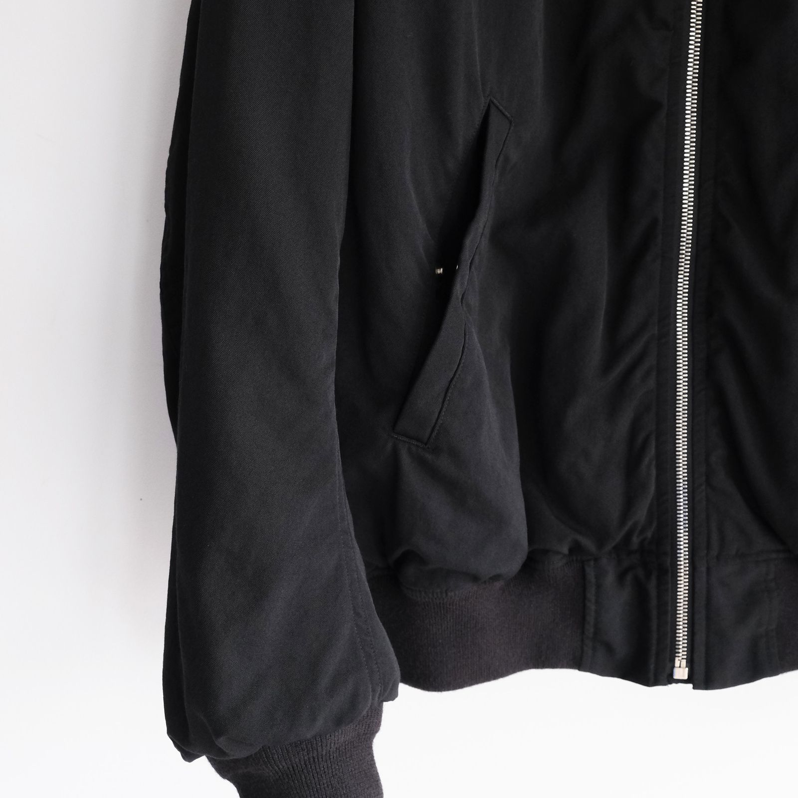 Fulled Wool Twill Flight Jacket -ジャケット-（Black / ブラック）GU263-30411
