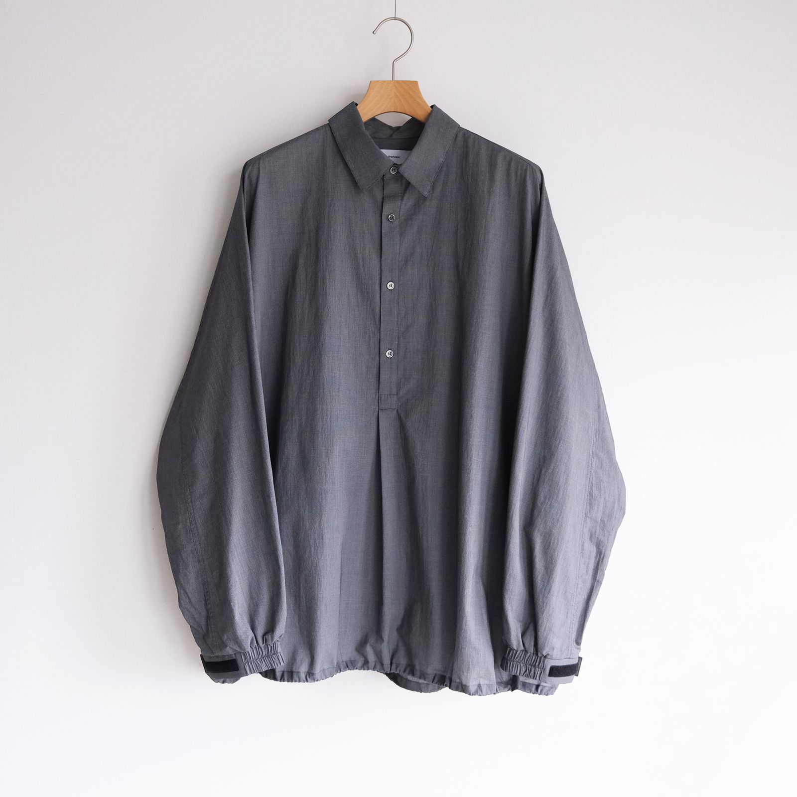 Seersucker Pullover Shirt -シャツ-（Gray / グレー）GU261-50445