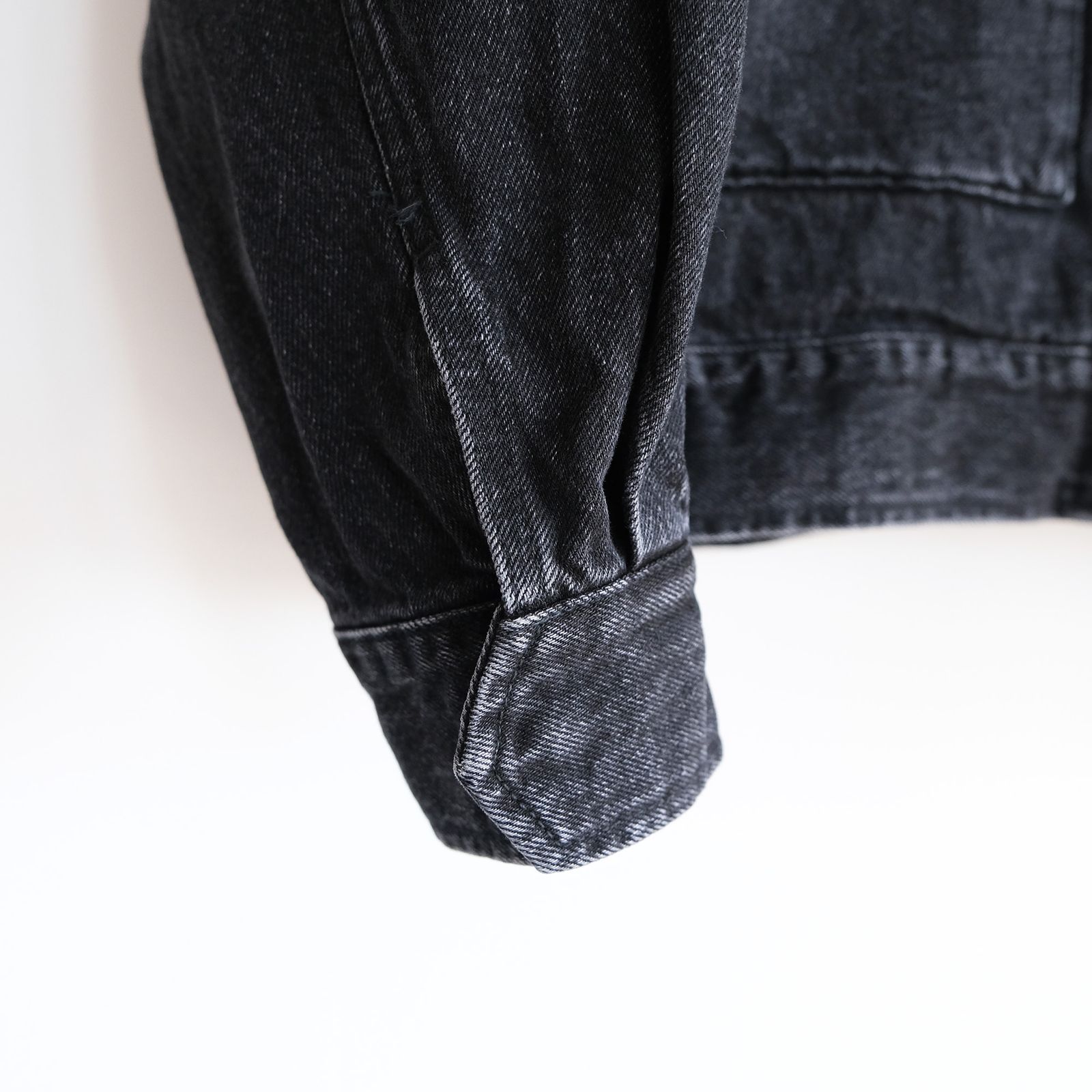 Selvage Denim Zip Jacket -デニムジャケット-（Black Dark Fade / ブラックダークフェイド）