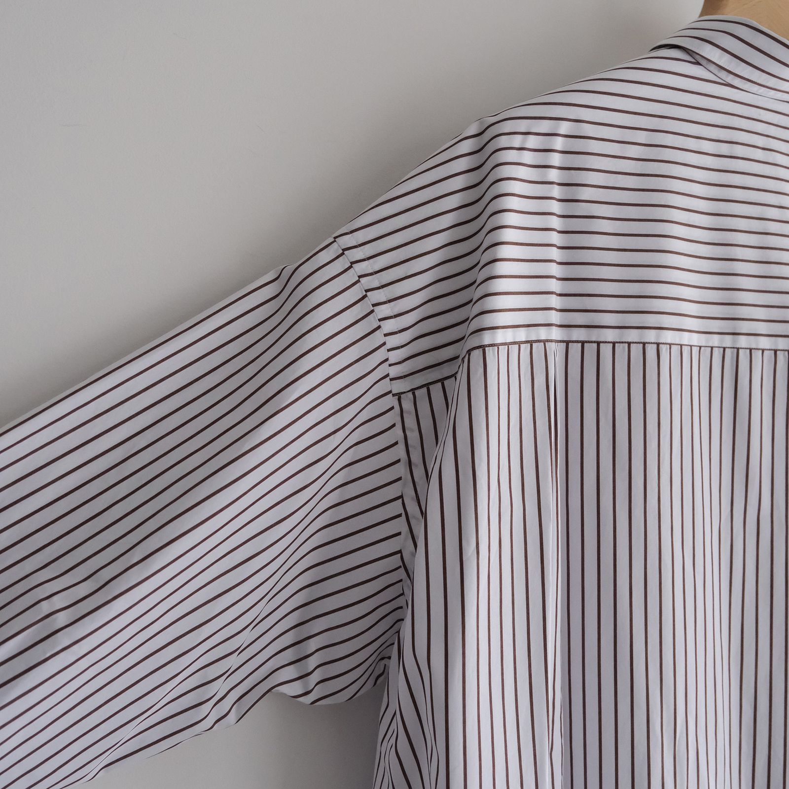 Graphpaper - Sidogras Stripe L/S Oversized Regular Collar Shirt