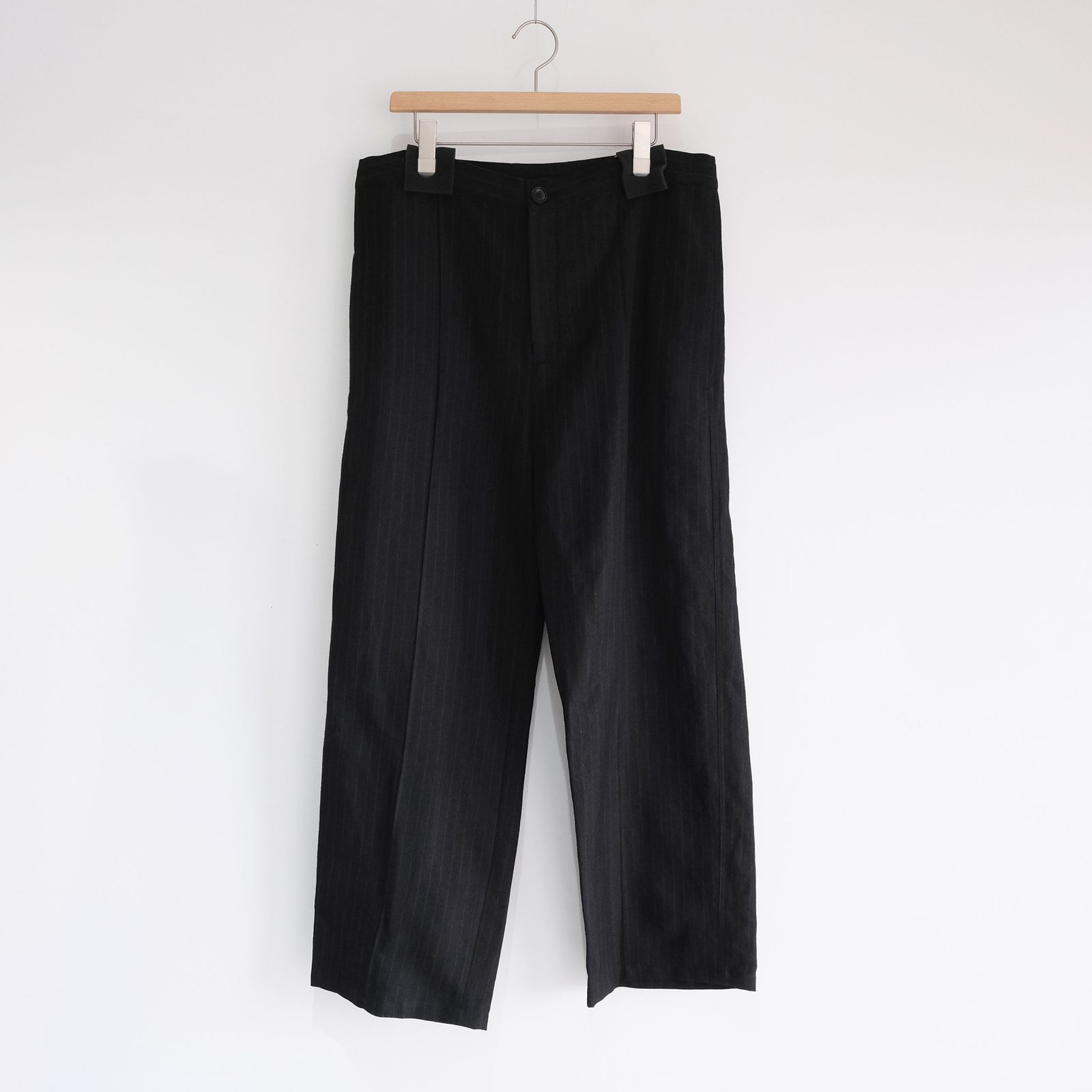 Pin-stripe Trousers -パンツ-（Black / ブラック）