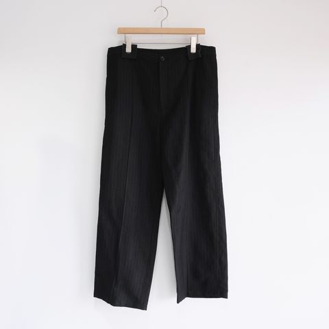 Pin-stripe Trousers -パンツ-（Black / ブラック）