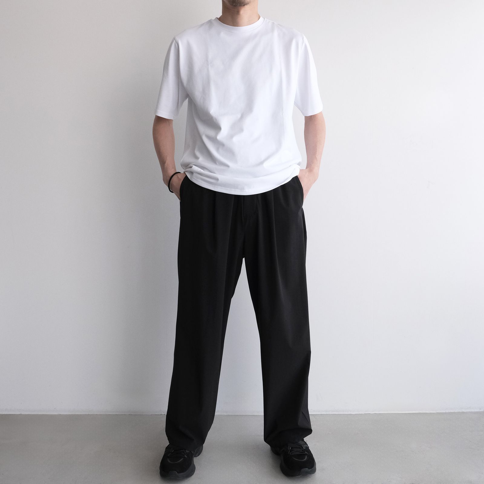 Graphpaper - Flex Tricot Wide Tapered Chef Pants -パンツ-（Black