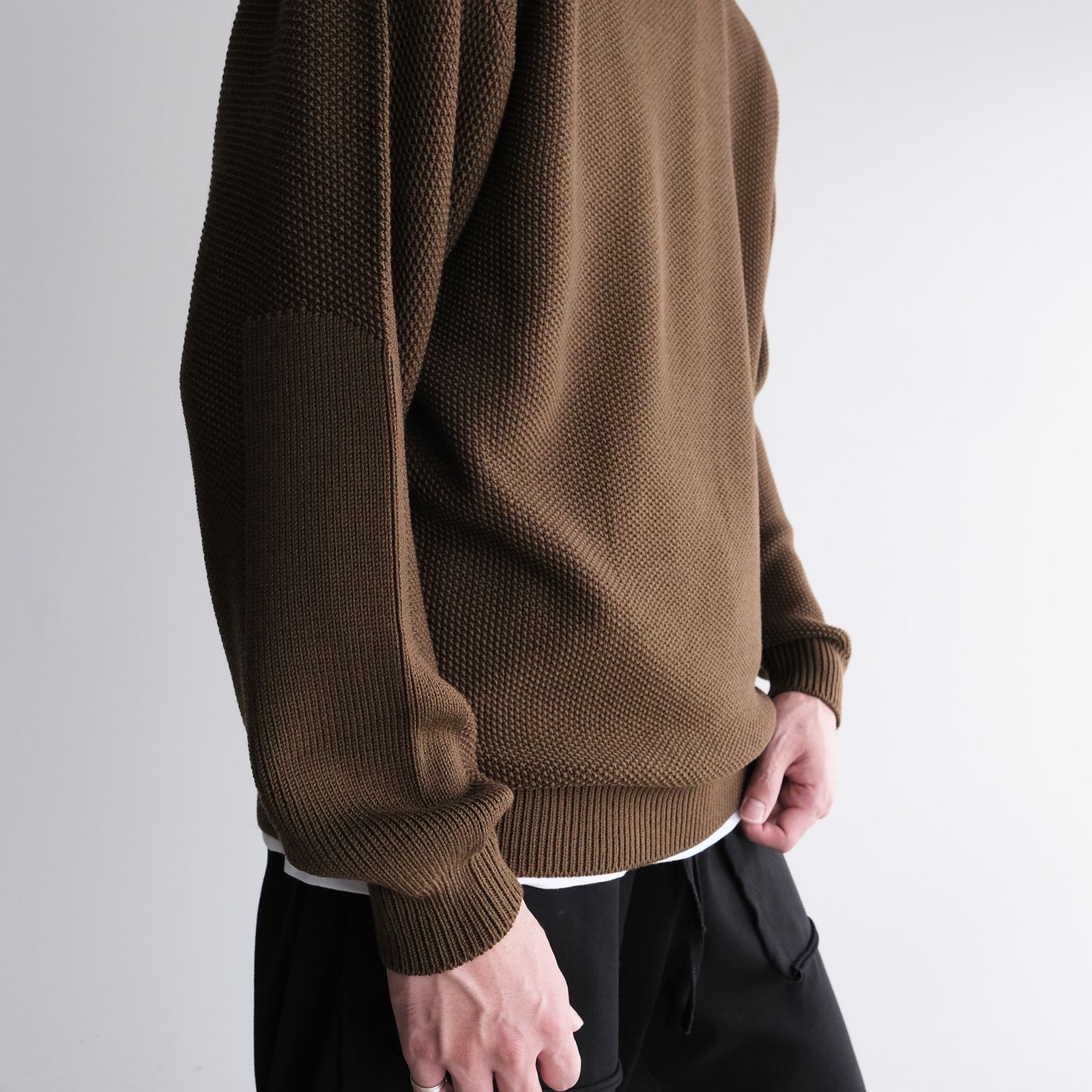Soft Wool Command Sweather -ニット-（Brown / ブラウン）GU263-80600