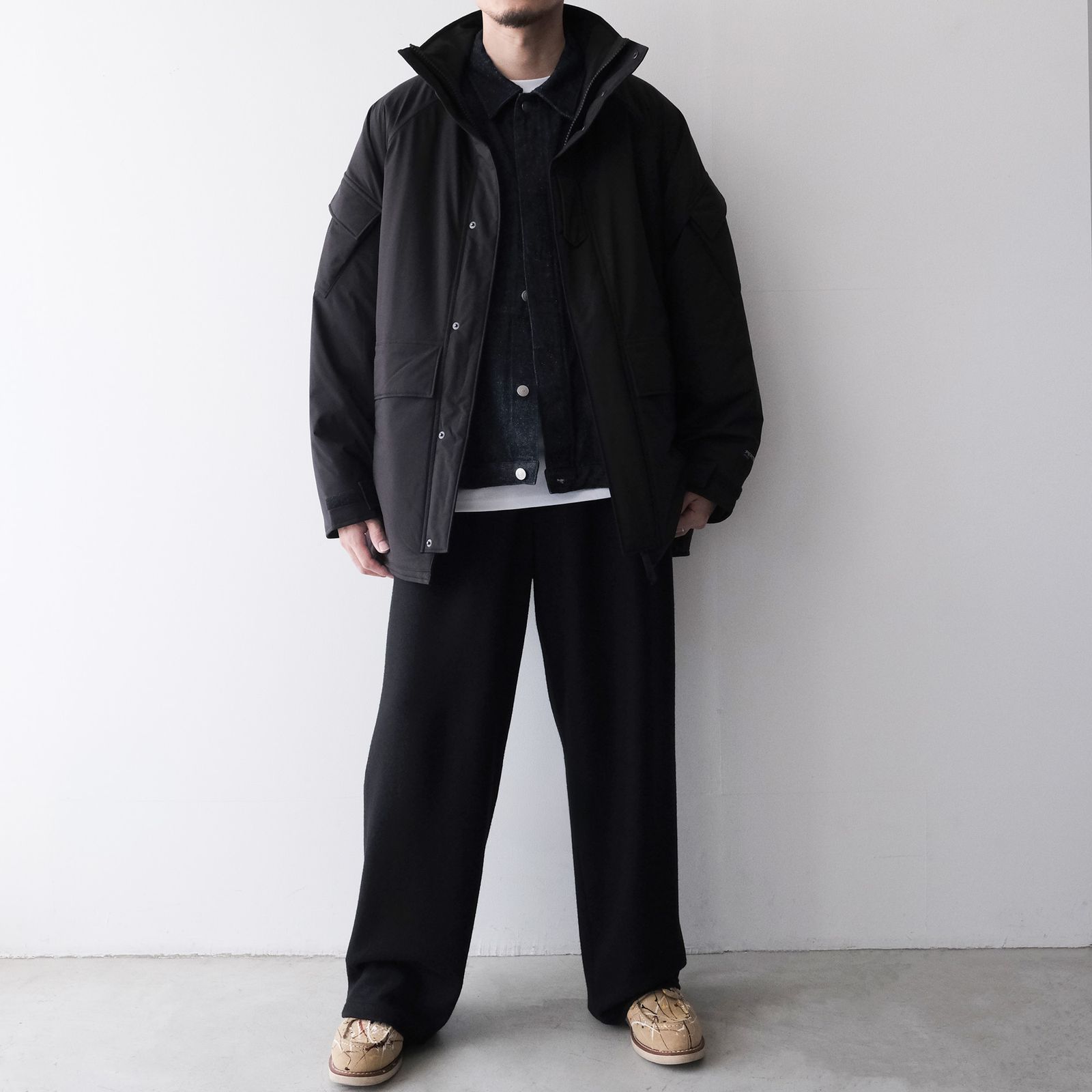 PERTEX SHIELD Insulated Military Parka -ジャケット-（Black / ブラック）GM263-30271
