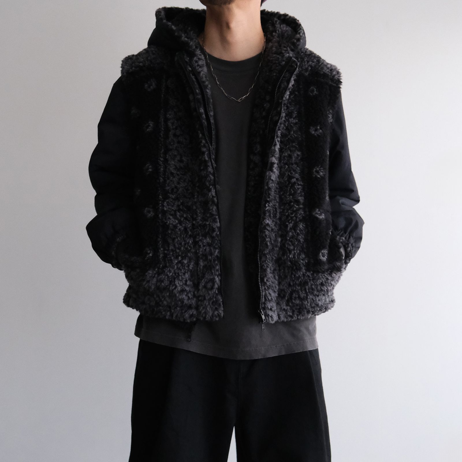 DYG Reversible Sherpa Hoody -ブルゾン-（Black / ブラック）