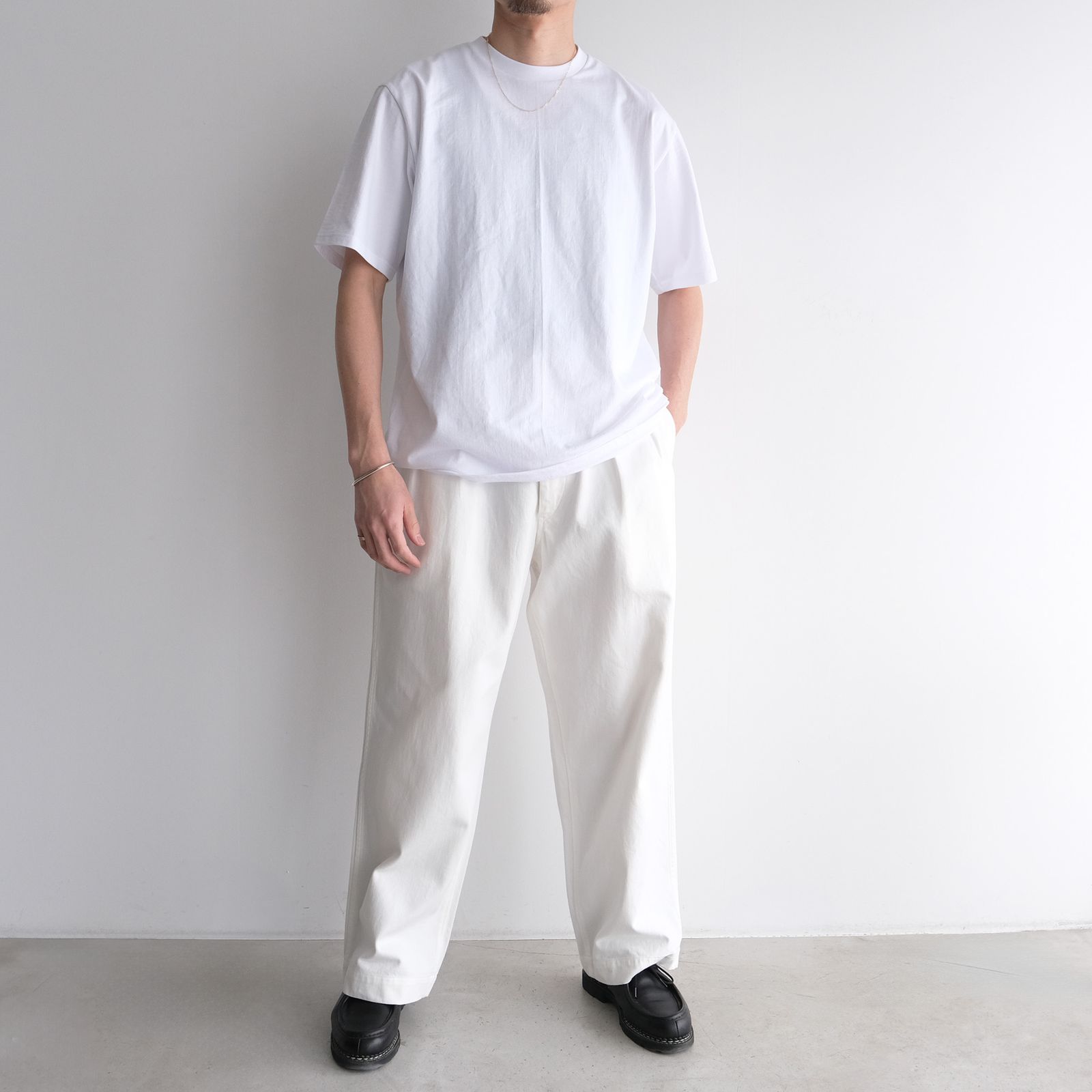 Satin Military Pants -パンツ-（Off White / オフホワイト）