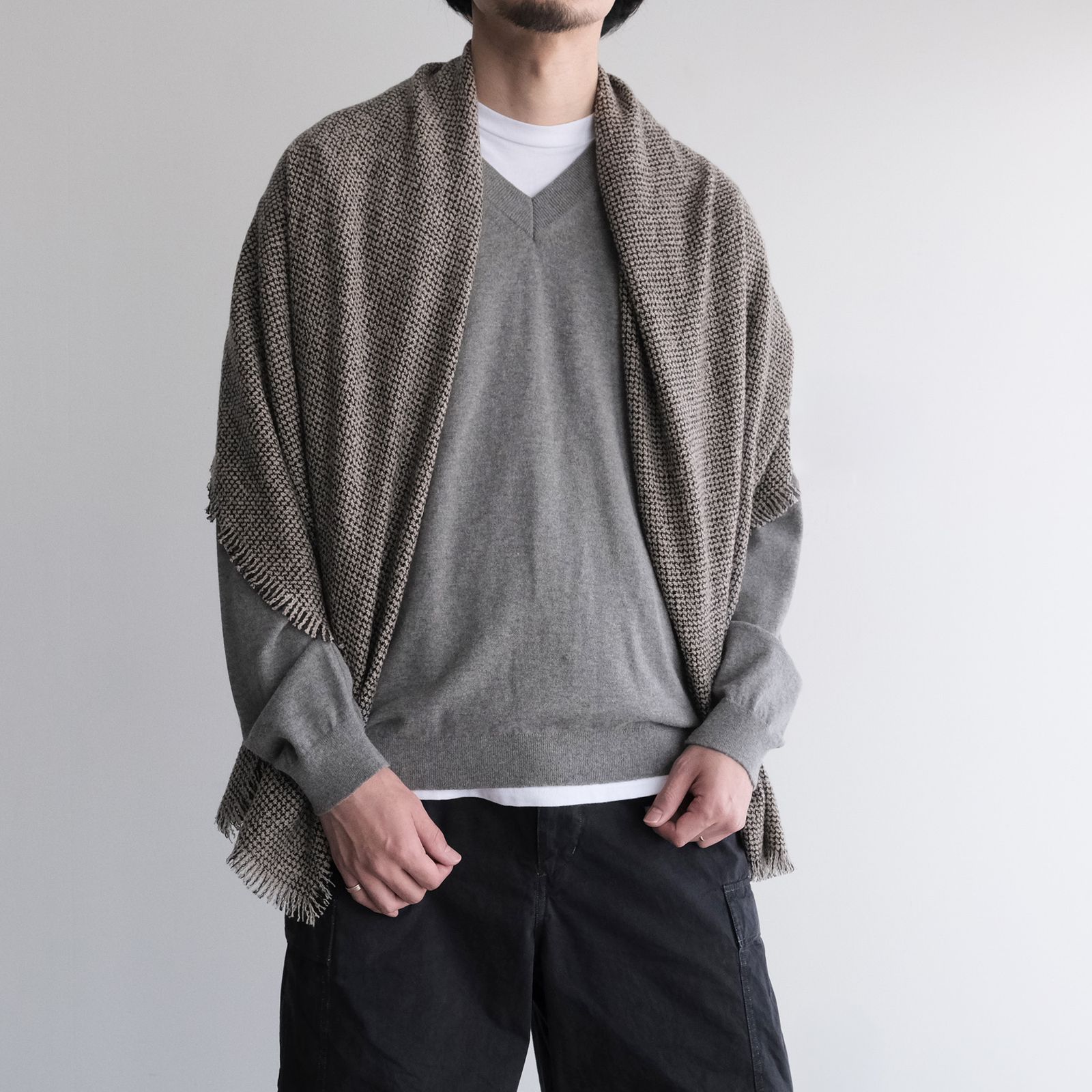 Cshmere Boucle Stole -ストール-（Beige / ベージュ）