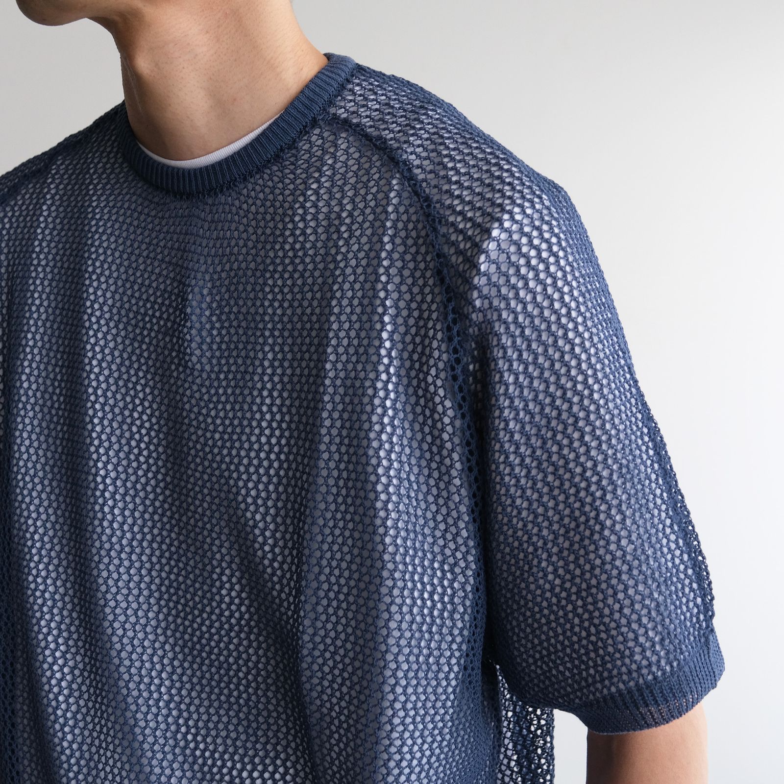 Crew Neck S/S Tee -Tシャツ-（Blue / ブルー）
