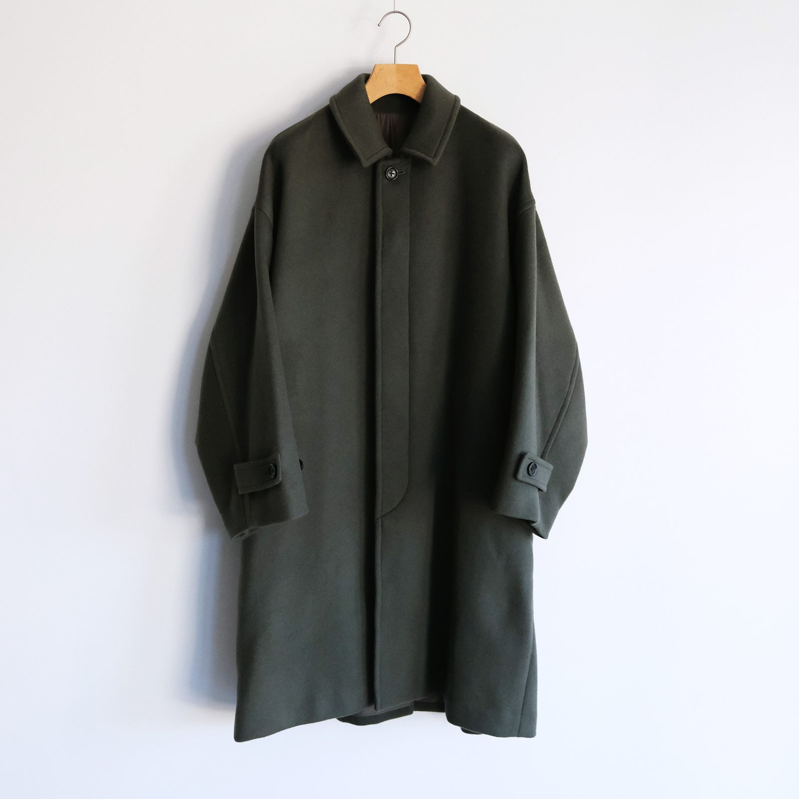 Light Melton Oversized Coat -コート-（Green / グリーン）