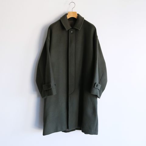 Light Melton Oversized Coat -コート-（Green / グリーン）