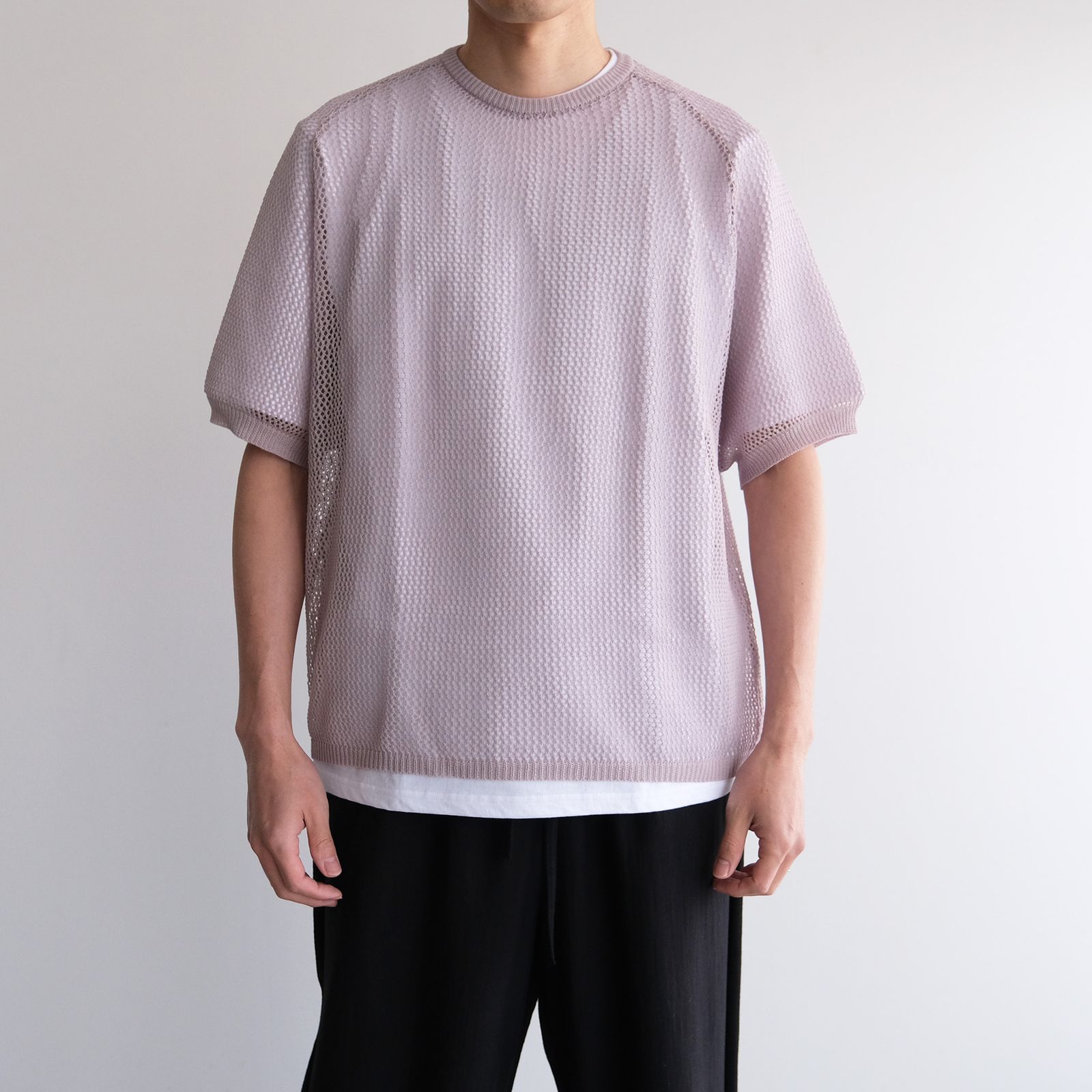 Crew Neck S/S Tee -Tシャツ-（P.Beige / ピンクベージュ）