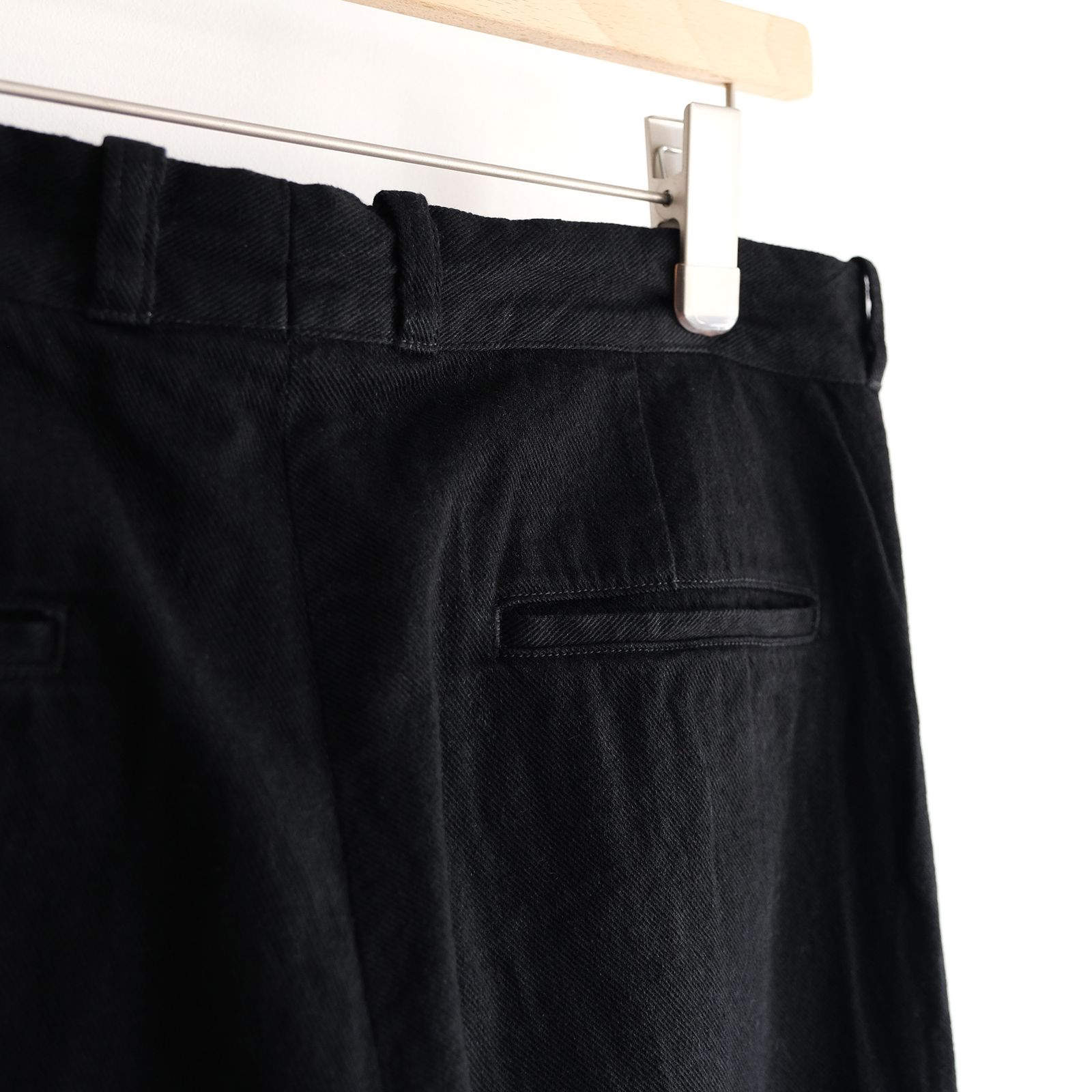 Black Twill Trousers -パンツ-（Black / ブラック）