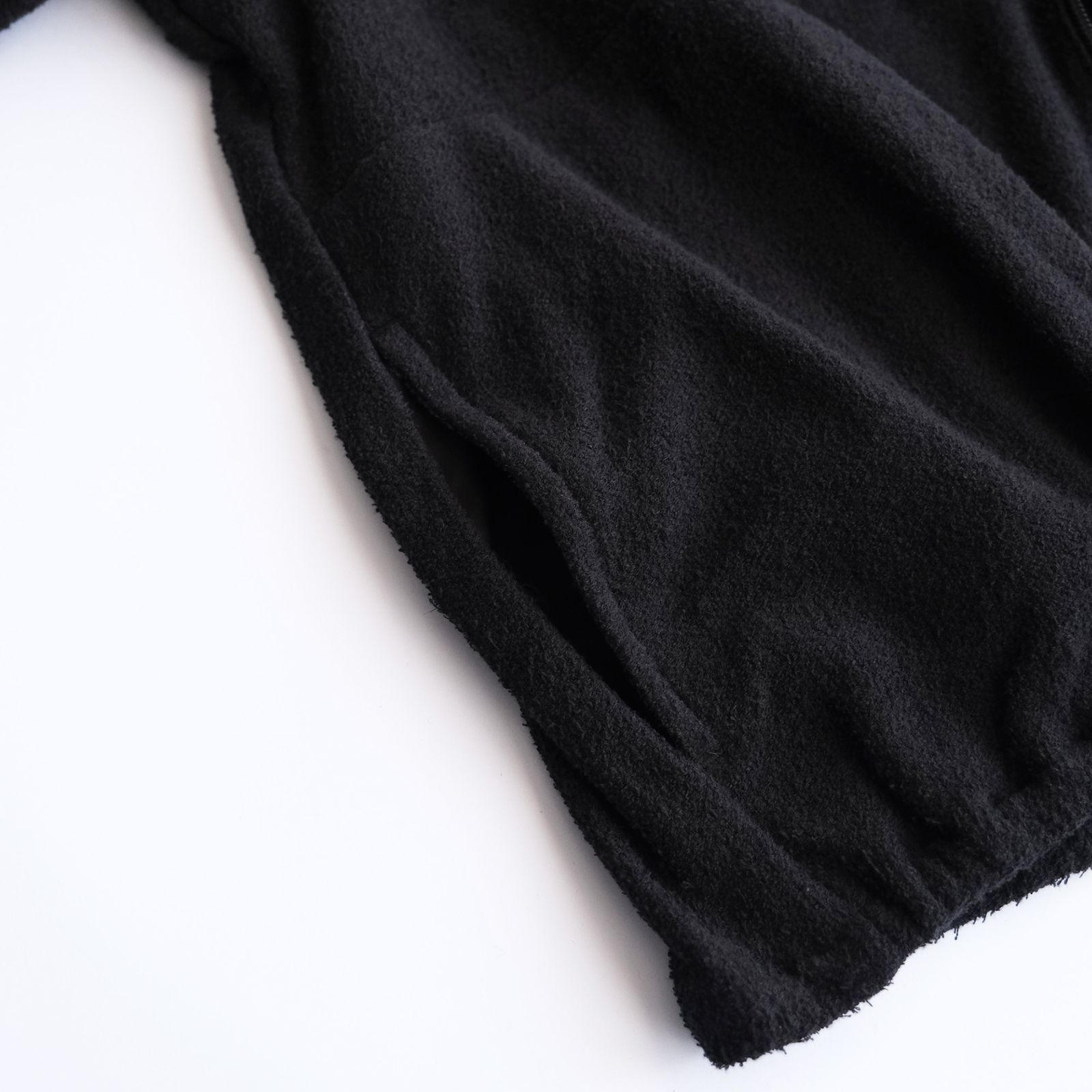 "Towel Cloth Zip Jacket" -パジャマ-（Black / ブラック）